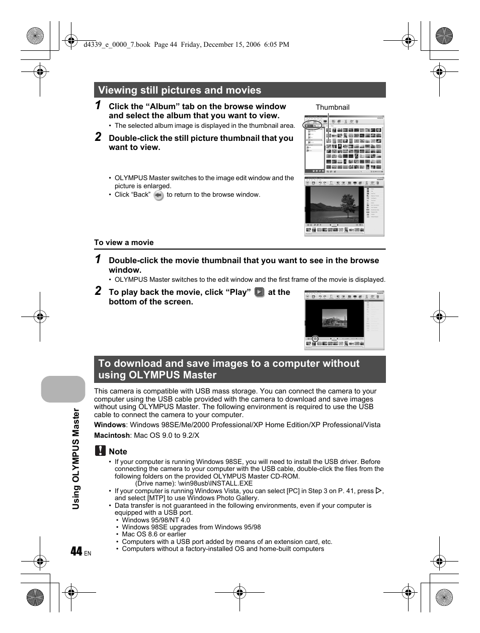 Olympus FE-250 User Manual | Page 44 / 76
