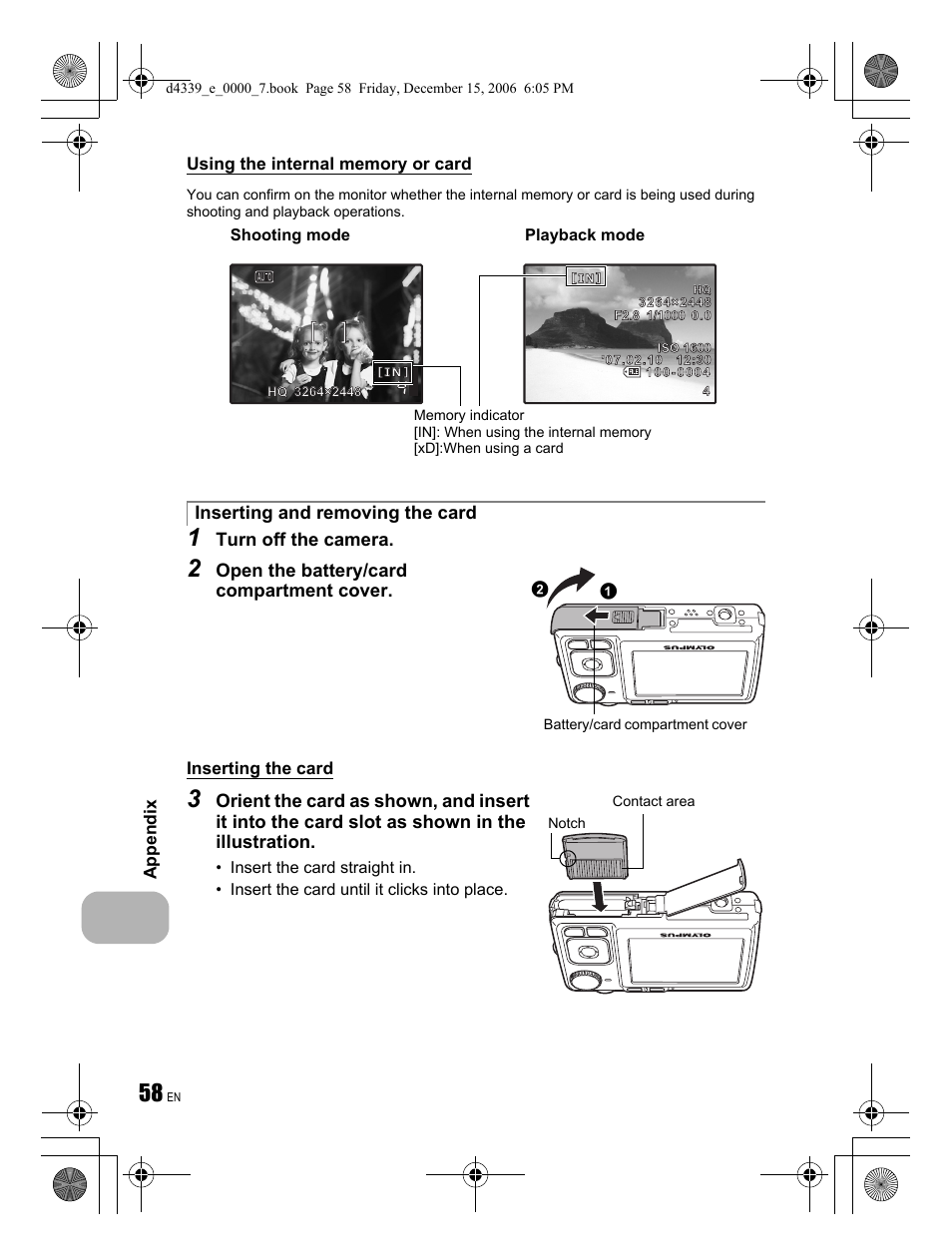Olympus FE-250 User Manual | Page 58 / 76