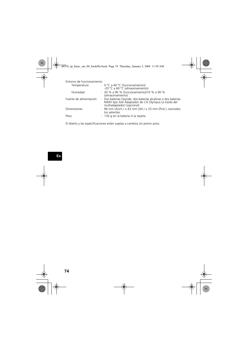 Olympus FE-130 User Manual | Page 74 / 108