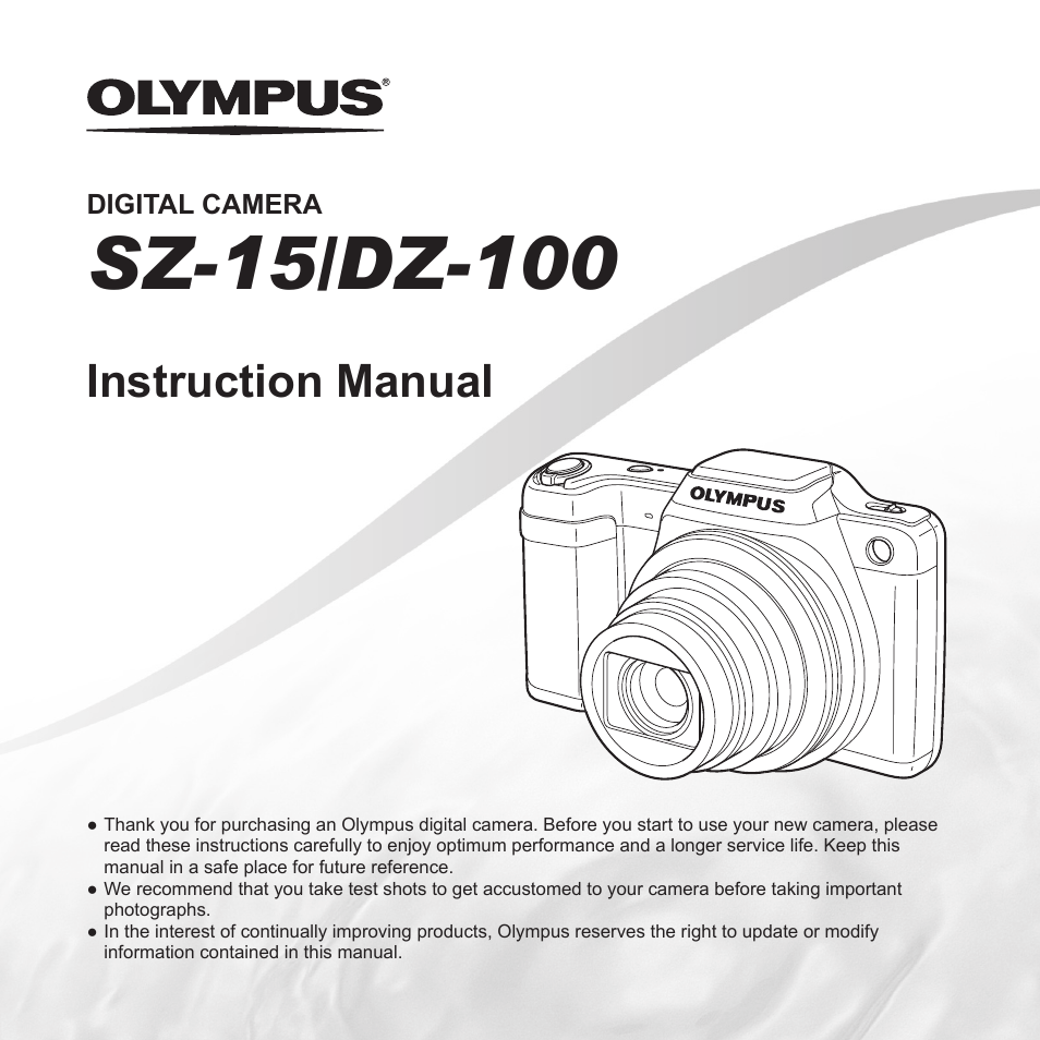 Olympus SZ-15 User Manual | 79 pages
