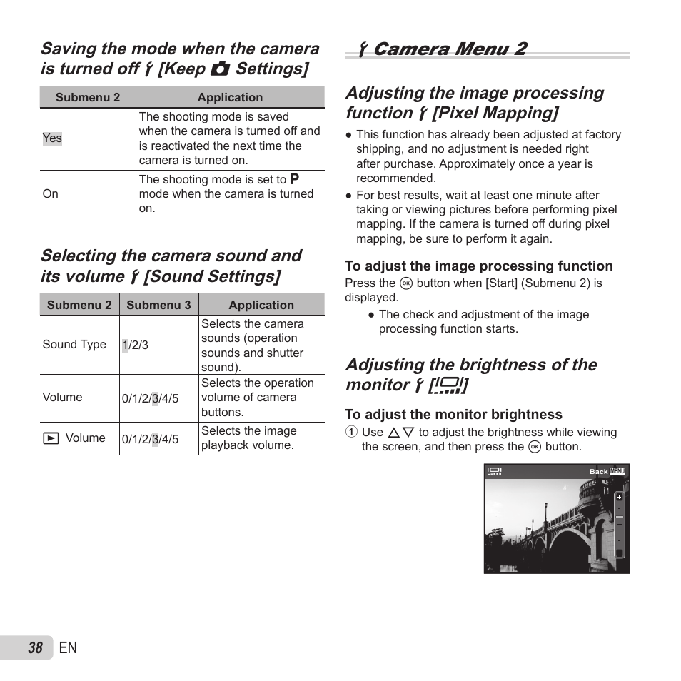 Dcamera menu 2 | Olympus SZ-15 User Manual | Page 38 / 79