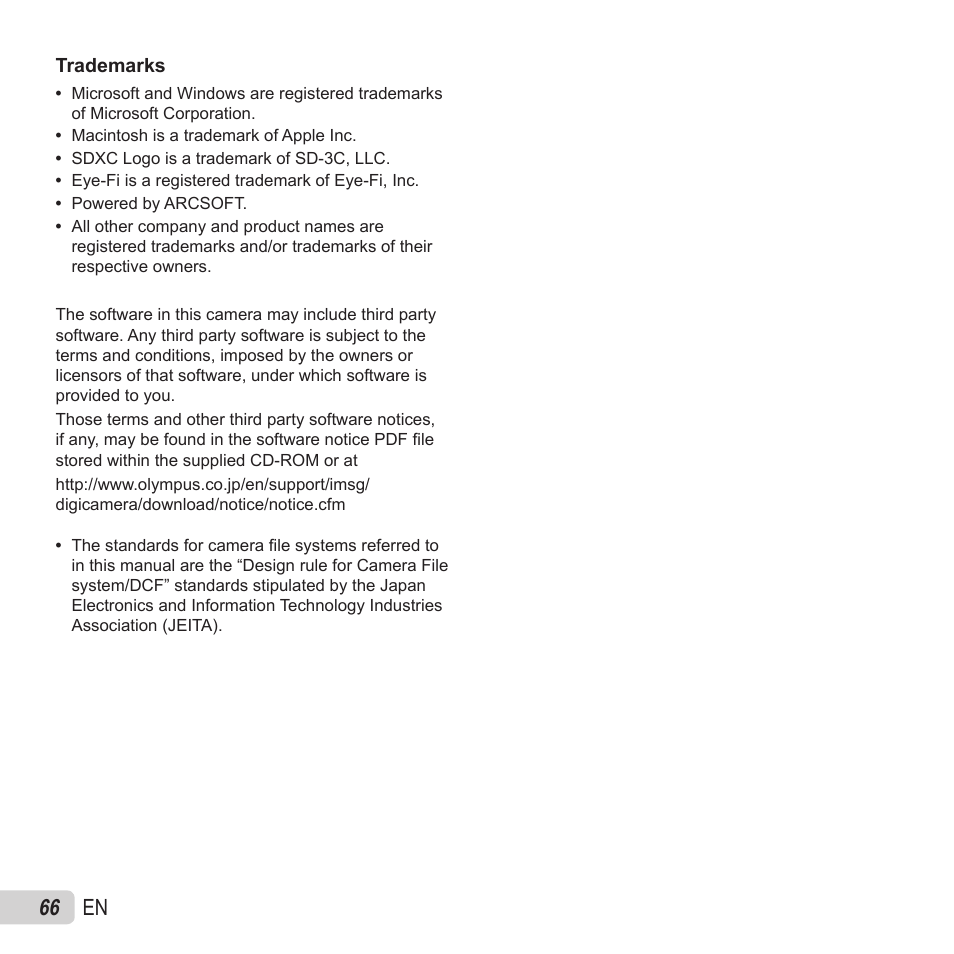 66 en | Olympus SZ-15 User Manual | Page 66 / 79