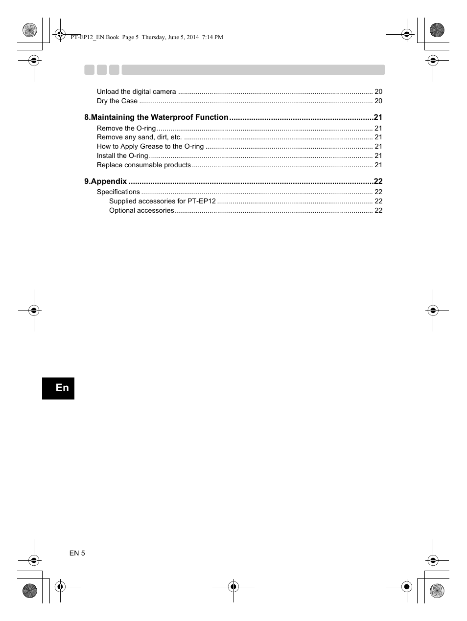 Olympus PTEP12 User Manual | Page 6 / 96