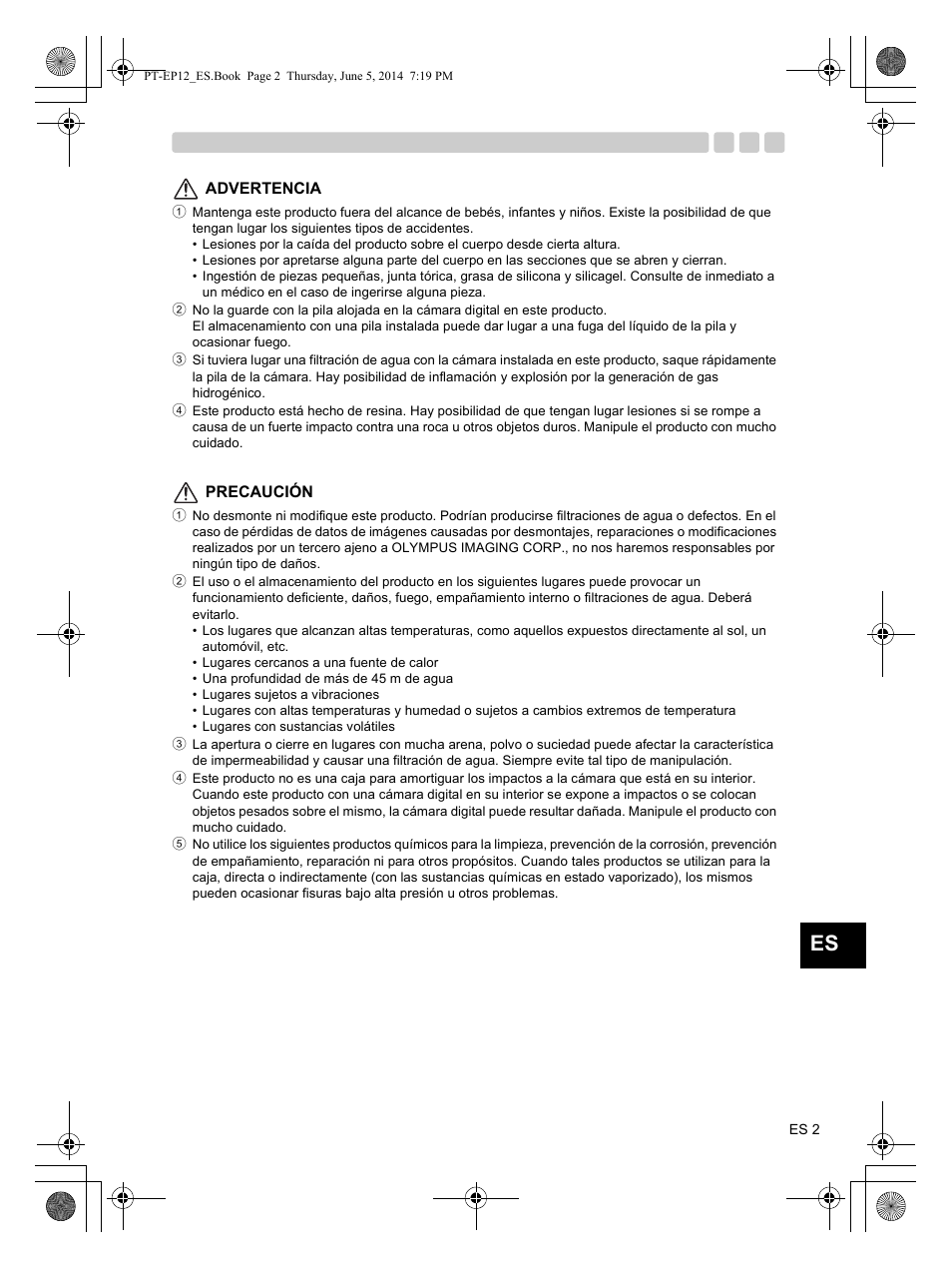 Olympus PTEP12 User Manual | Page 75 / 96