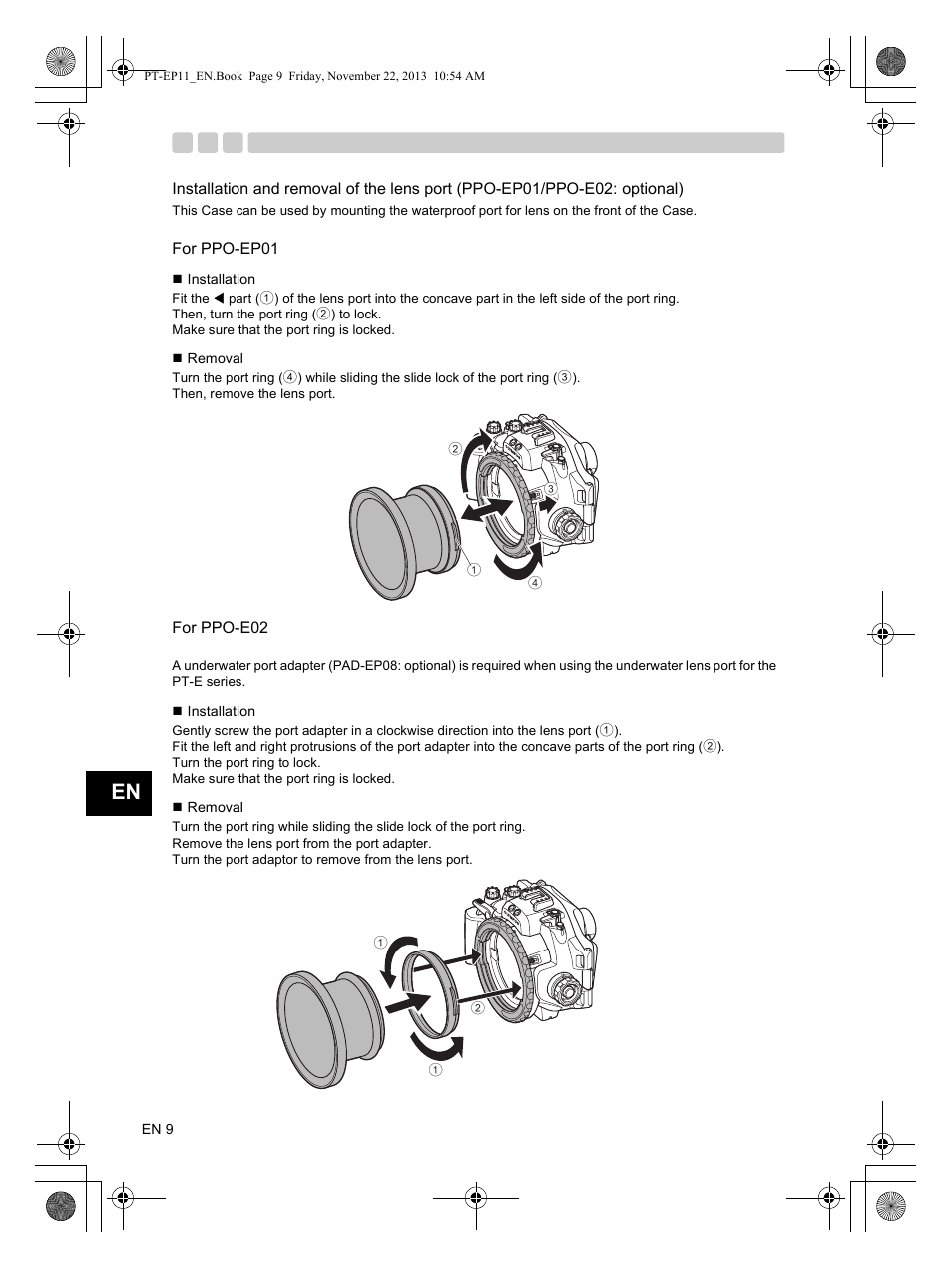 Olympus PTEP11 User Manual | Page 10 / 89
