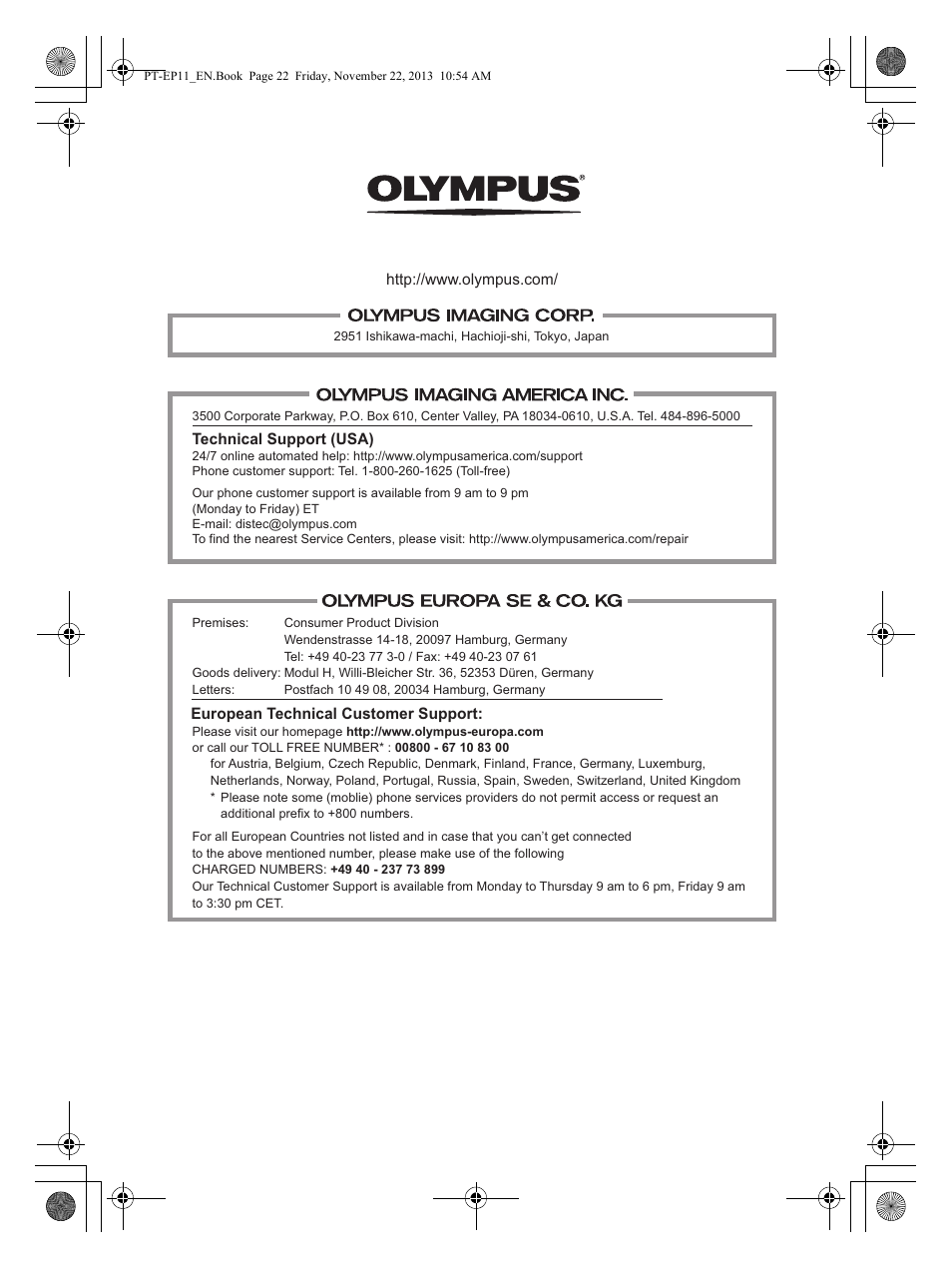 Olympus PTEP11 User Manual | Page 23 / 89