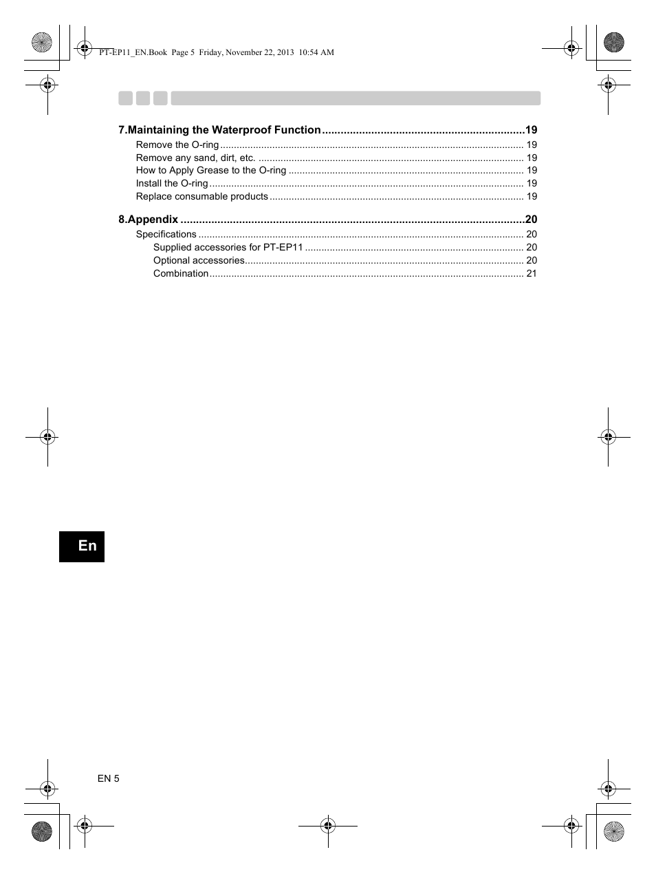 Olympus PTEP11 User Manual | Page 6 / 89