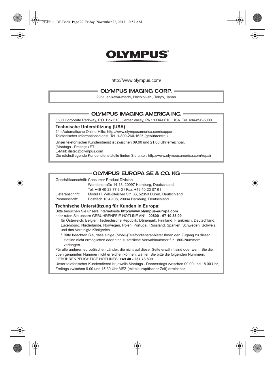 Olympus PTEP11 User Manual | Page 67 / 89