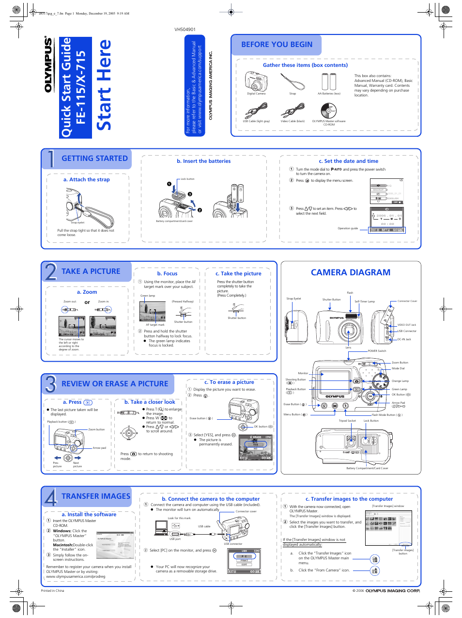 Olympus FE-115 User Manual | 1 page