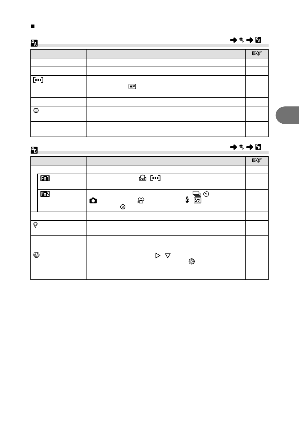 R af/mf, S button/dial/lever | Olympus Stylus XZ-2 iHS User Manual | Page 59 / 102