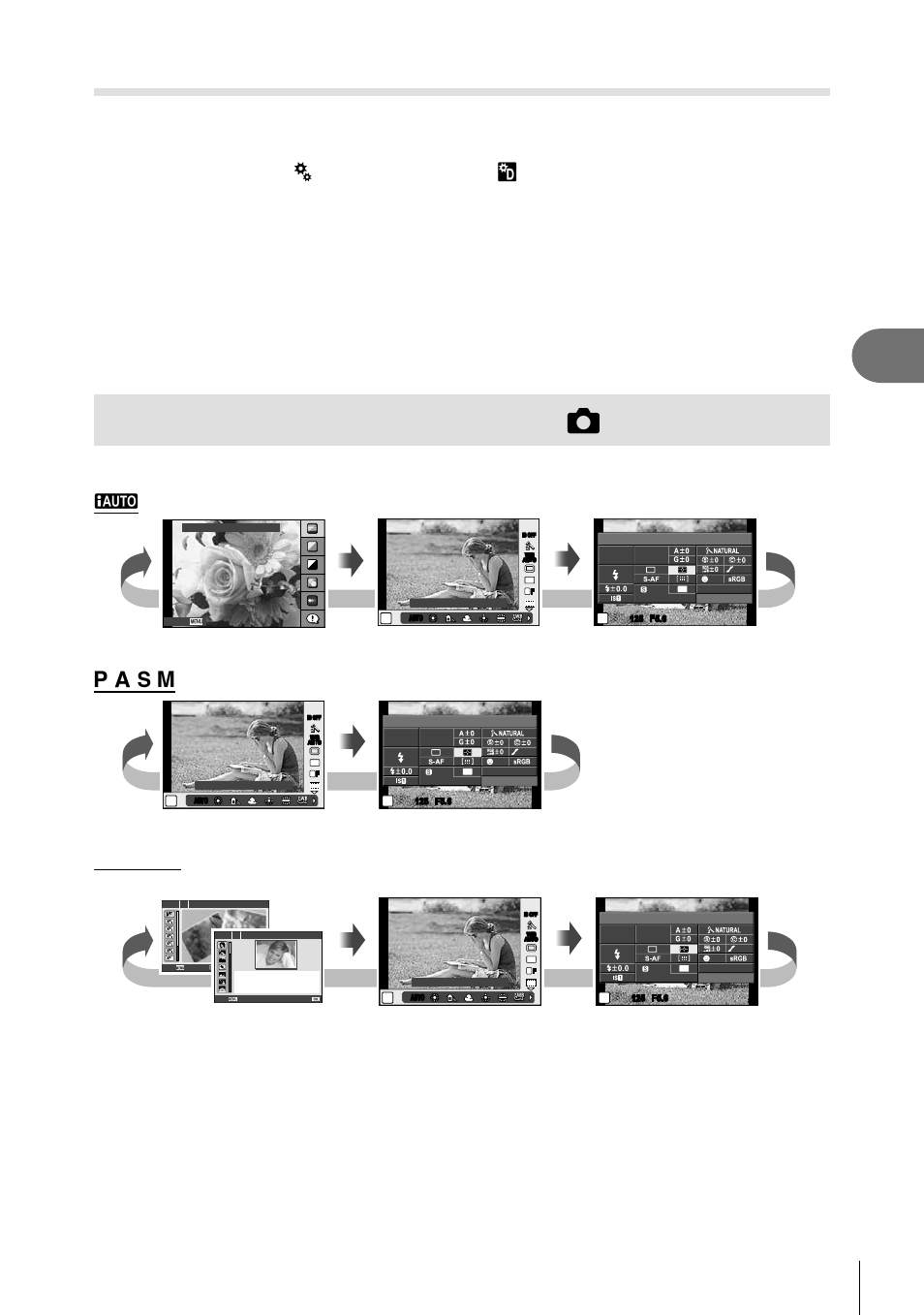 Choosing the control panel displays, Using the tv remote control, Select [hdmi] in c custom menu tab u | Select [hdmi control] and choose [on, Operate the camera by using the tv remote control, 67 en, Art / scn, Live guide, Super control panel, Live control | Olympus Stylus XZ-2 iHS User Manual | Page 67 / 102