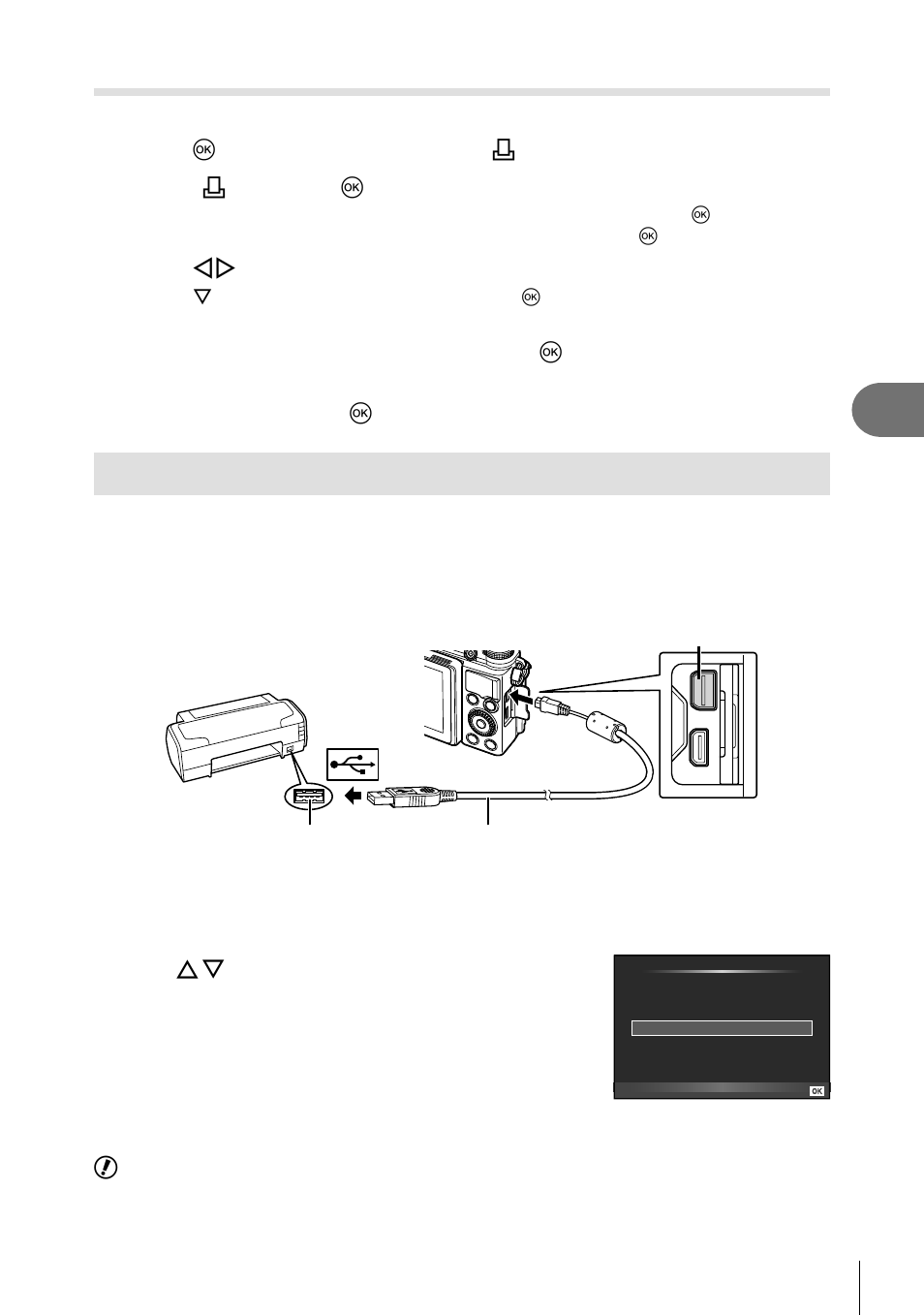 Direct printing (pictbridge) | Olympus Stylus XZ-2 iHS User Manual | Page 71 / 102