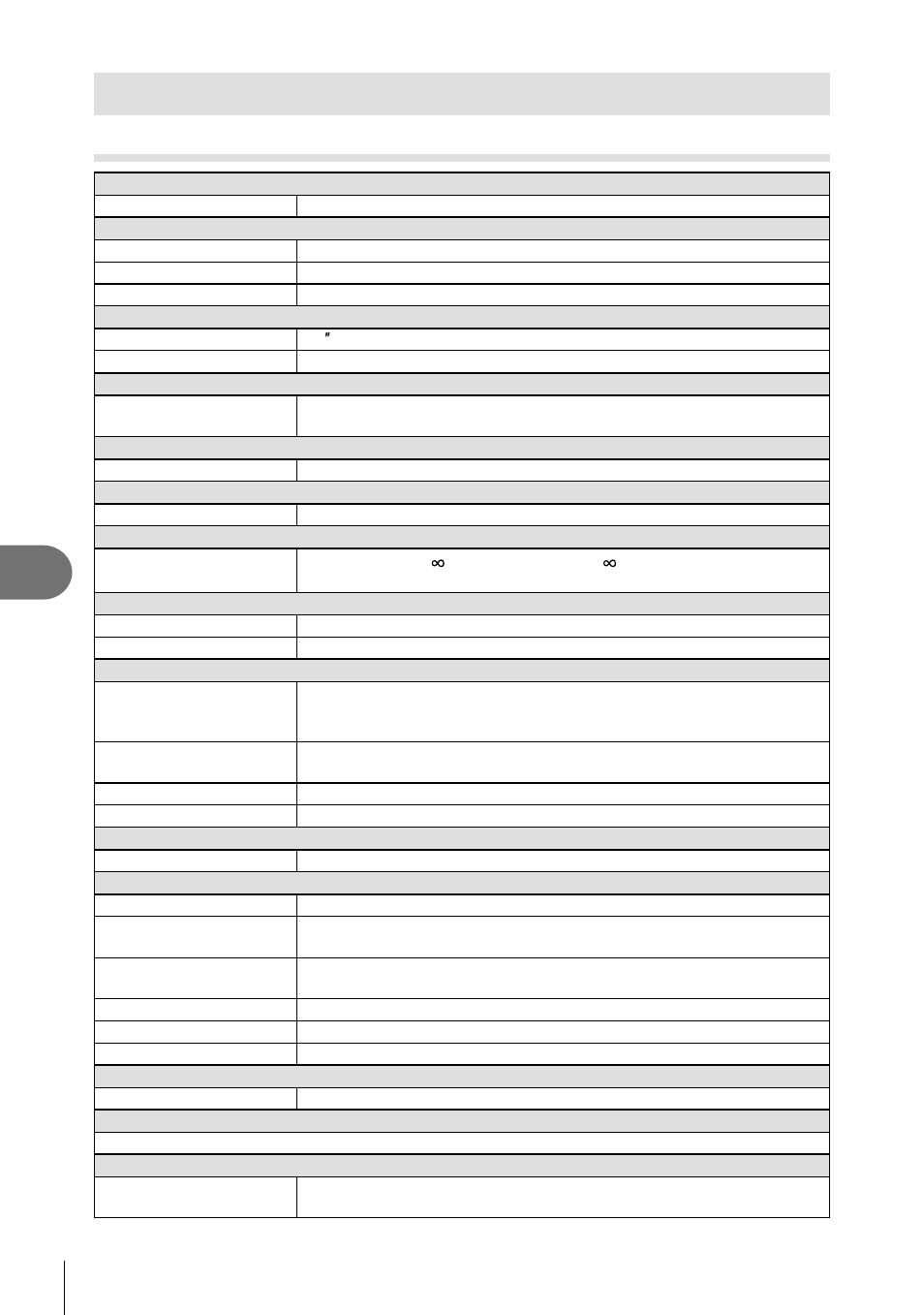 Specifications, Specifi cations, Information | Camera, 92 en | Olympus Stylus XZ-2 iHS User Manual | Page 92 / 102