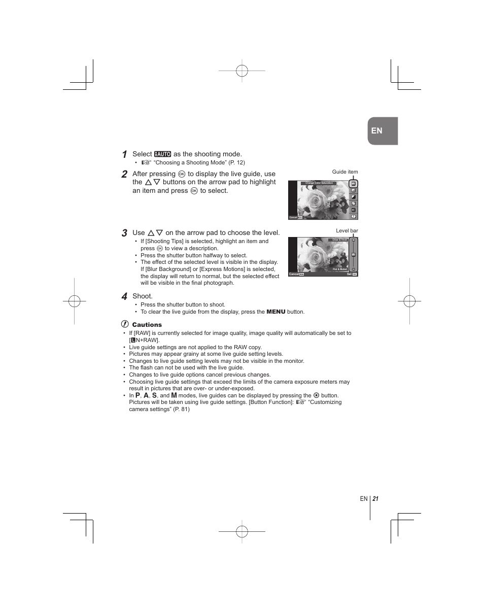 Olympus E-PM1 User Manual | Page 21 / 92