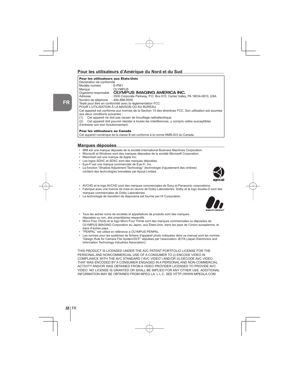 Olympus E-PM1 User Manual | Page 58 / 92
