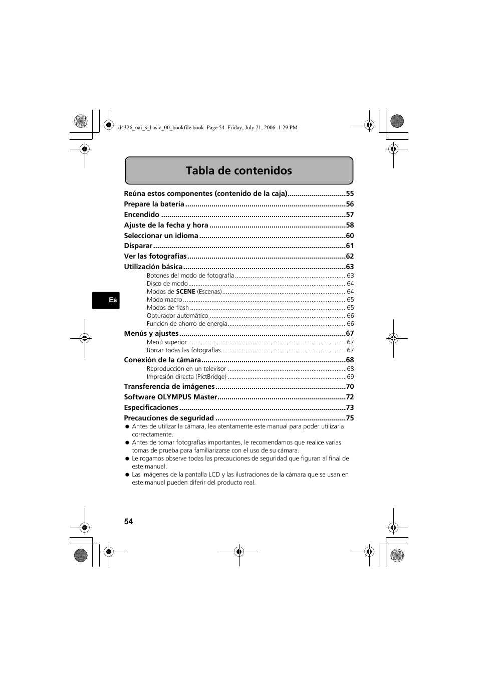 Olympus FE-200 User Manual | Page 54 / 108