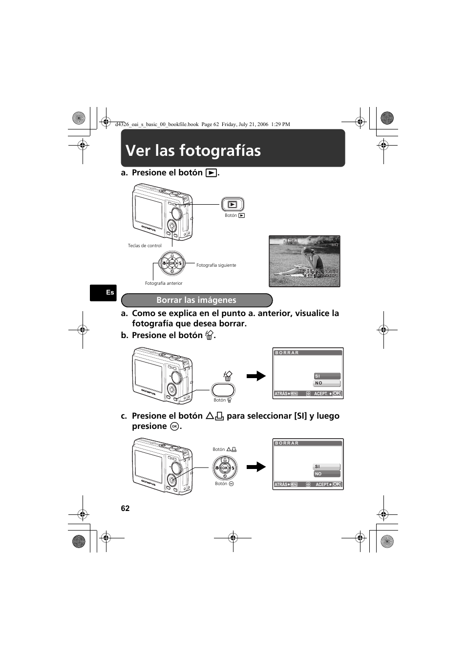 Ver las fotografías | Olympus FE-200 User Manual | Page 62 / 108