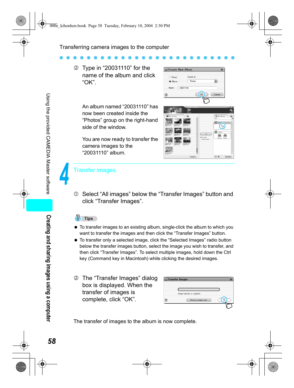 Olympus Stylus 410 Digital User Manual | Page 58 / 72