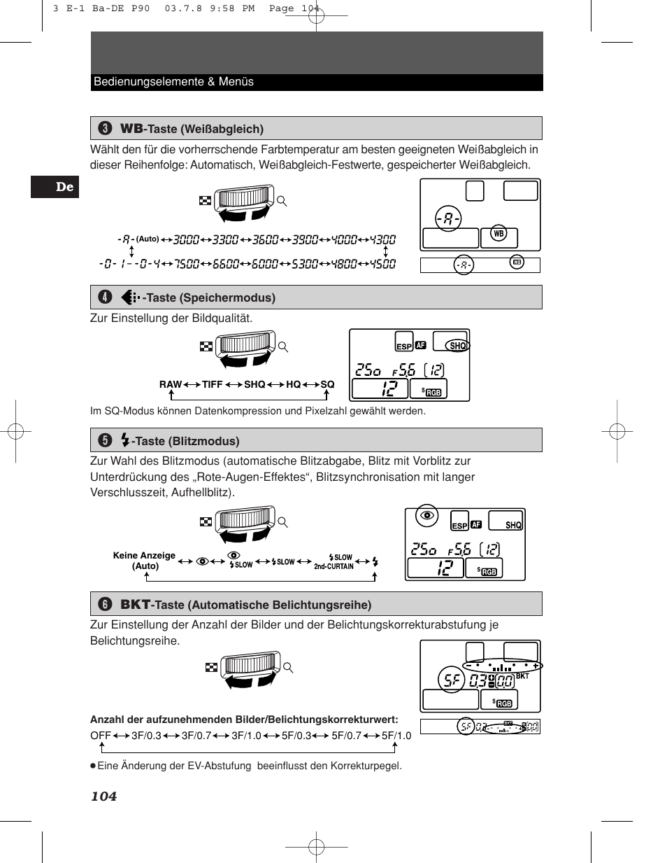 Olympus E-1 User Manual | Page 104 / 180