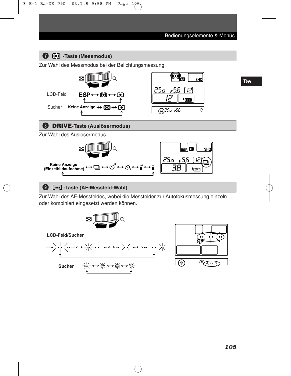 Olympus E-1 User Manual | Page 105 / 180