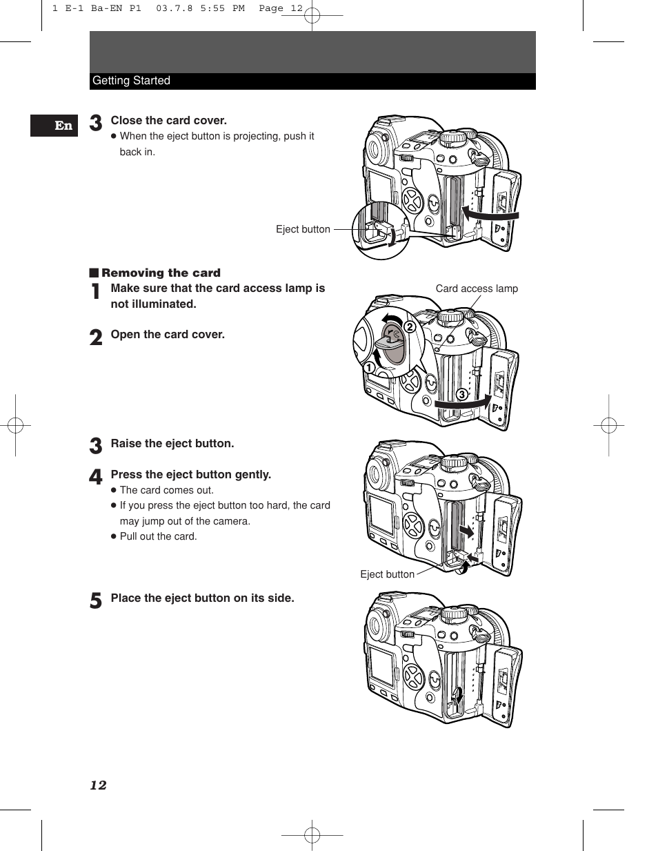 Olympus E-1 User Manual | Page 12 / 180