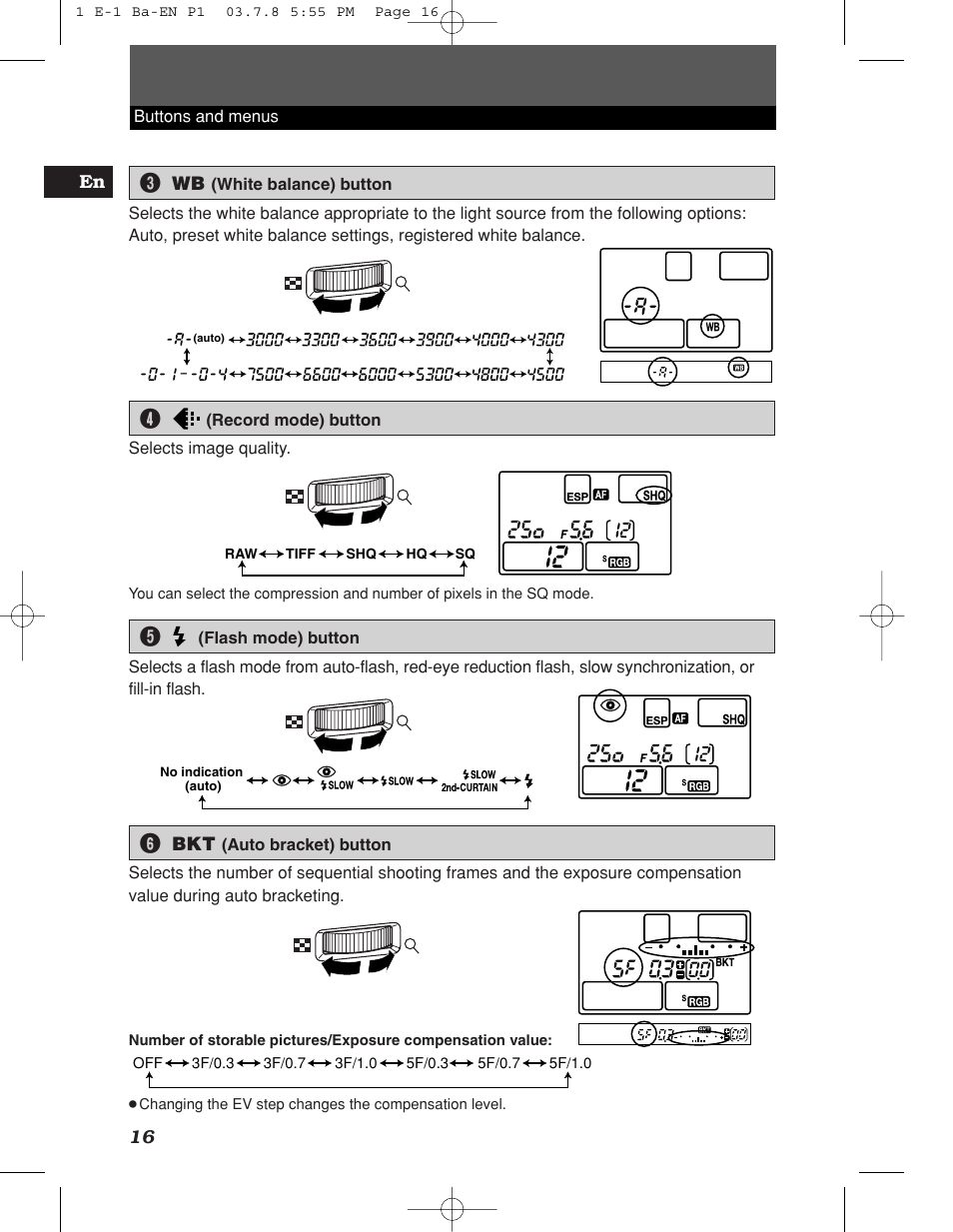 Olympus E-1 User Manual | Page 16 / 180