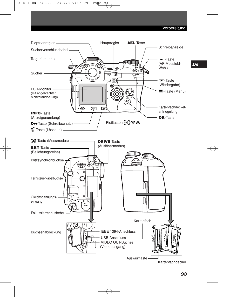 93 de | Olympus E-1 User Manual | Page 93 / 180