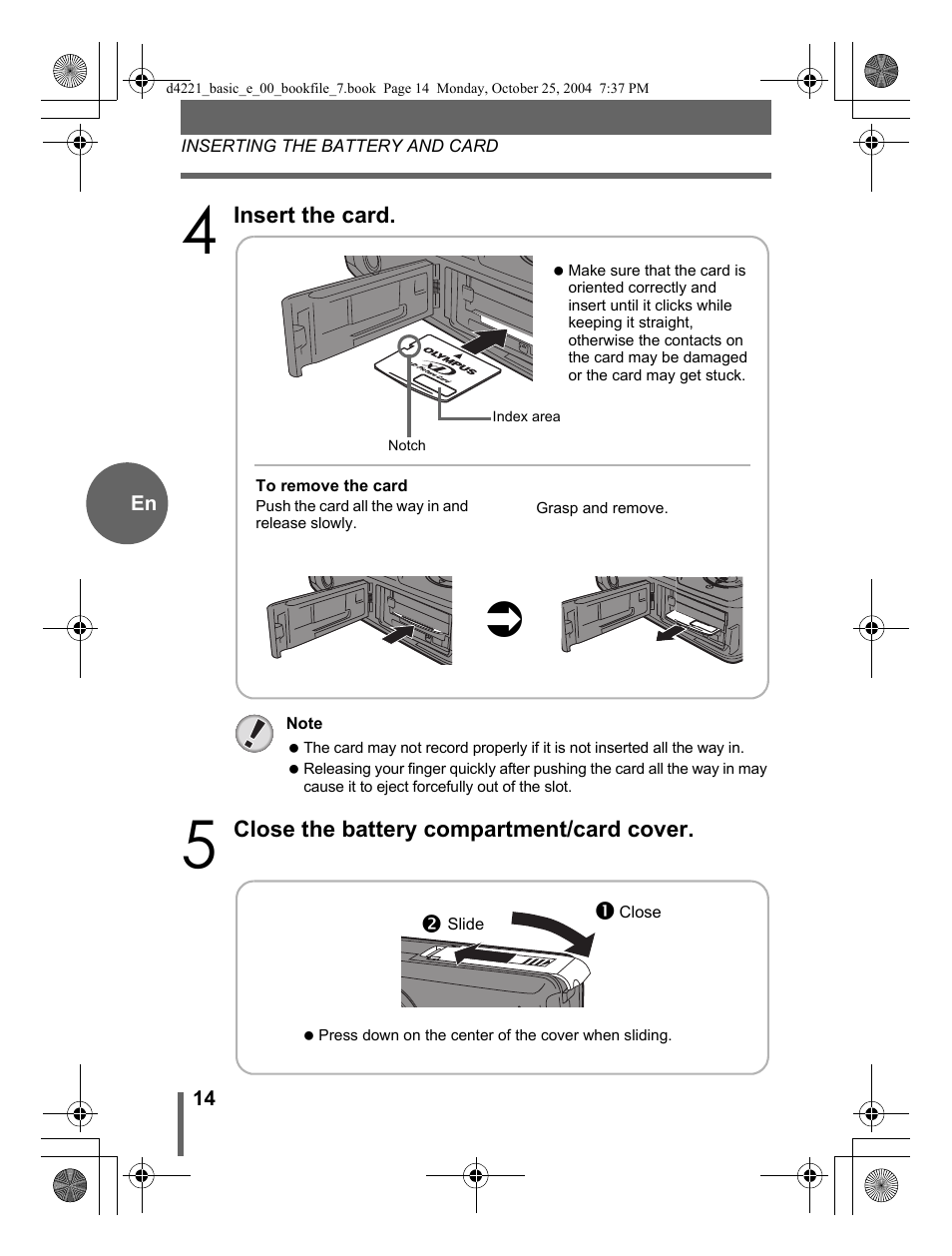 Olympus Stylus 500 Digital User Manual | Page 14 / 100