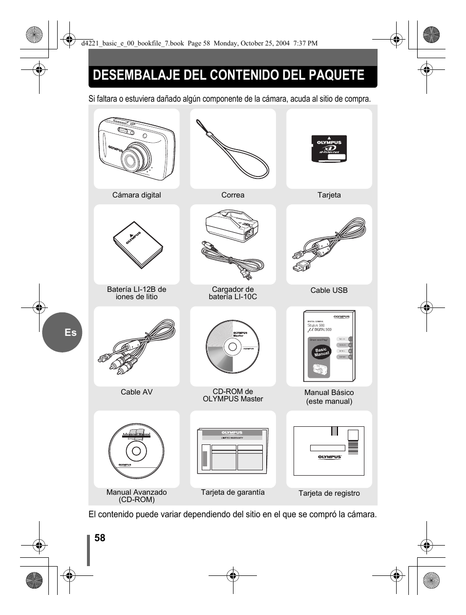 Olympus Stylus 500 Digital User Manual | Page 58 / 100