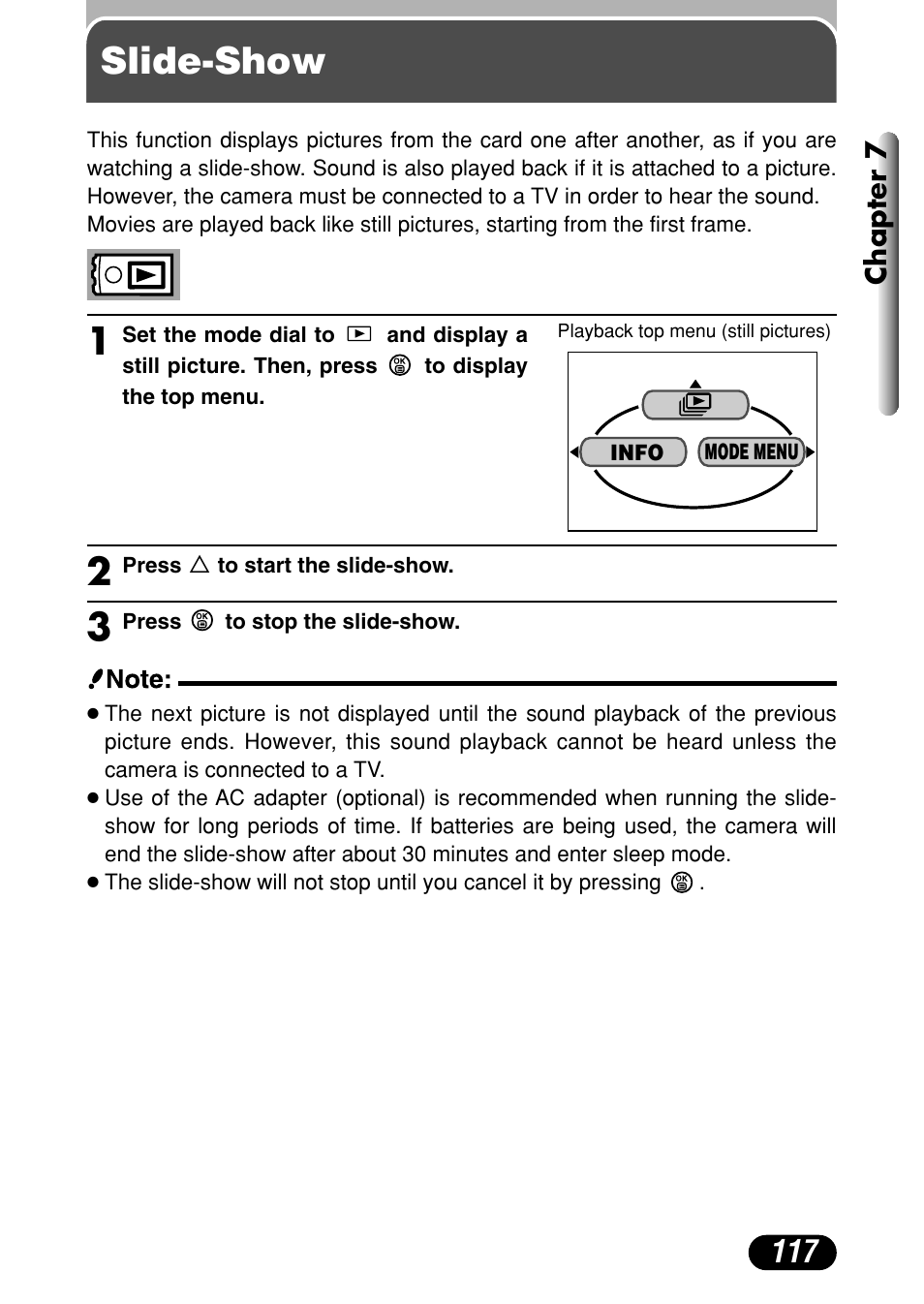 Slide-show | Olympus C-4040 Zoom User Manual | Page 117 / 200