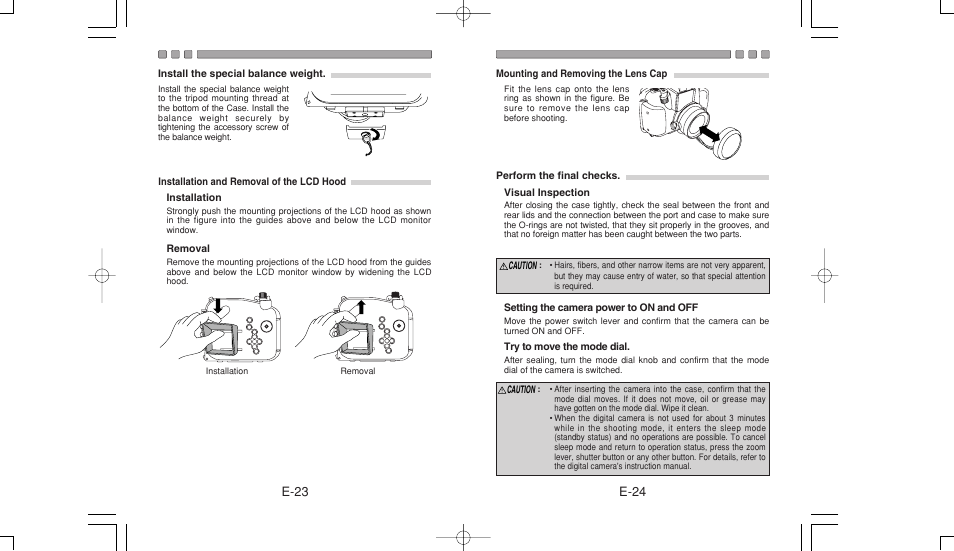 E-24 e-23 | Olympus PT-020 User Manual | Page 13 / 21