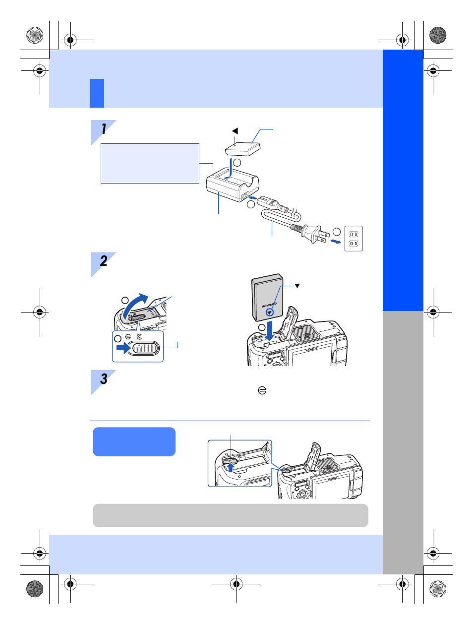 Preparing the battery, Basic guide, Preparat ions for shooting | Olympus E-620 User Manual | Page 11 / 156