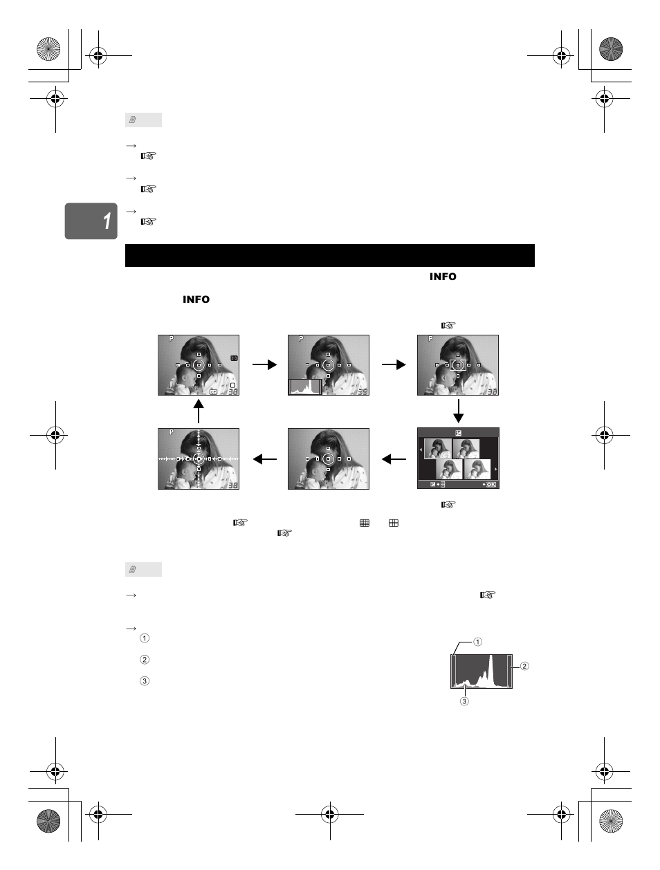 Switching the information display | Olympus E-620 User Manual | Page 40 / 156