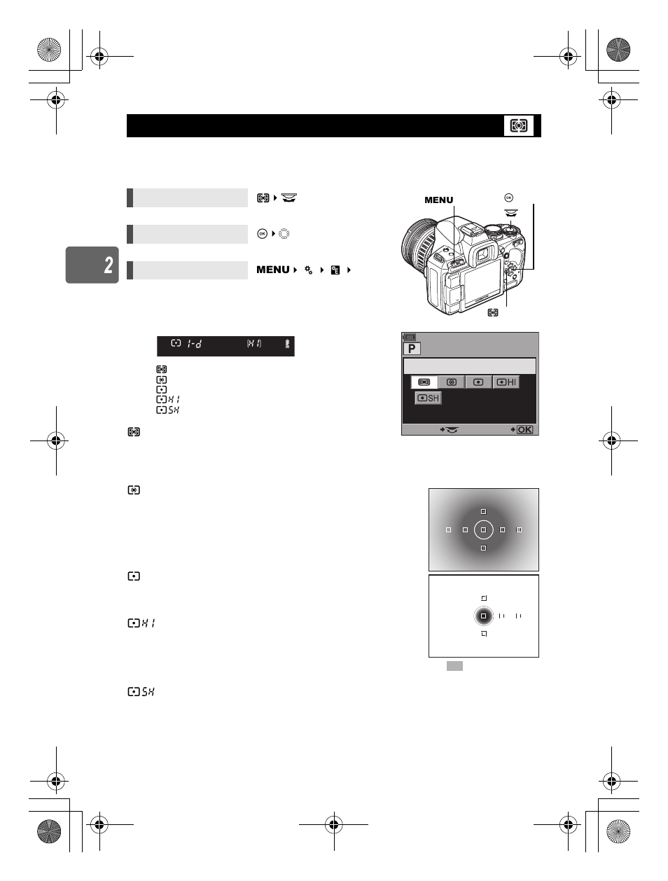 Changing the metering mode | Olympus E-620 User Manual | Page 48 / 156