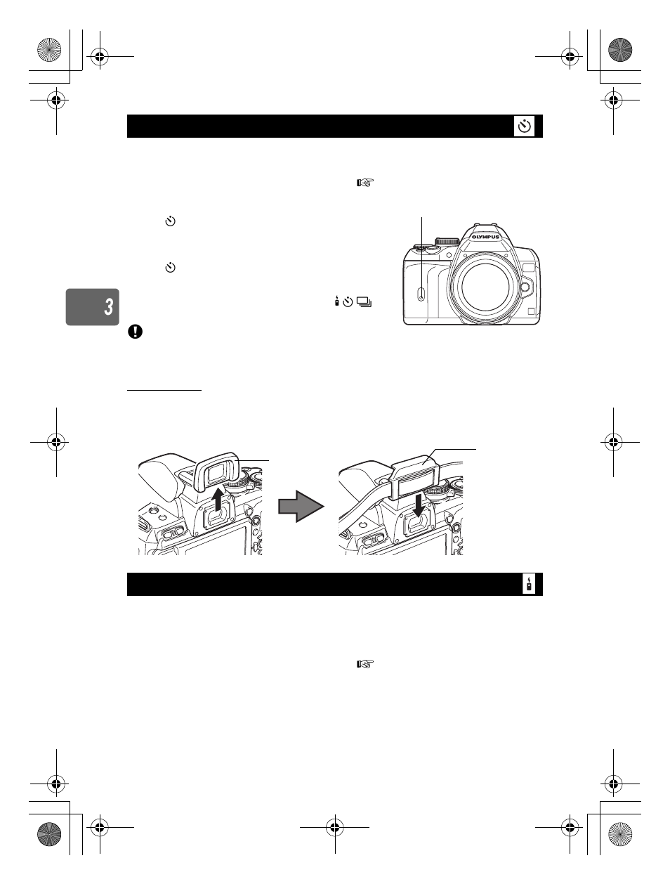 Self-timer shooting remote control shooting | Olympus E-620 User Manual | Page 62 / 156