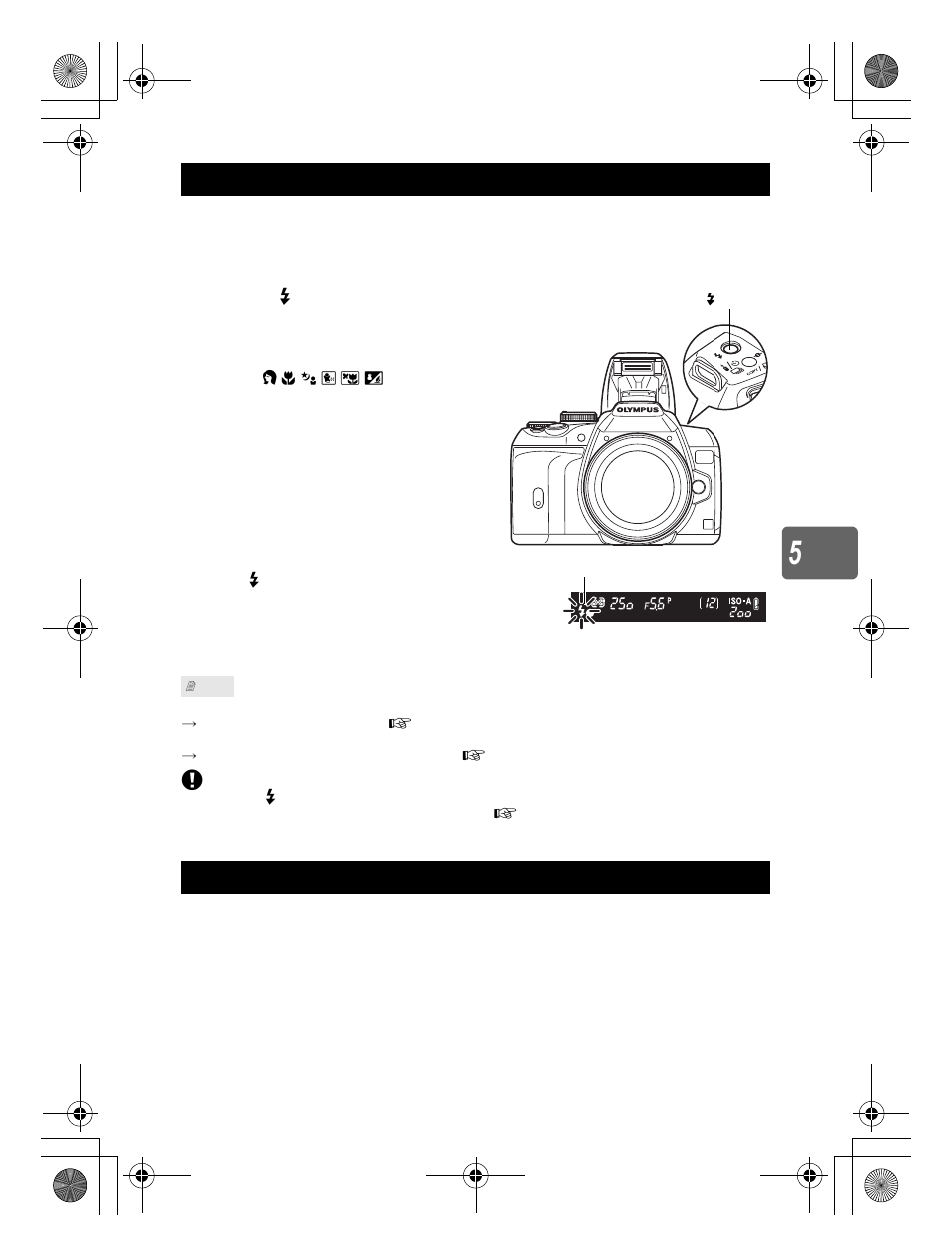 Built-in flash shooting, Flash intensity control | Olympus E-620 User Manual | Page 77 / 156