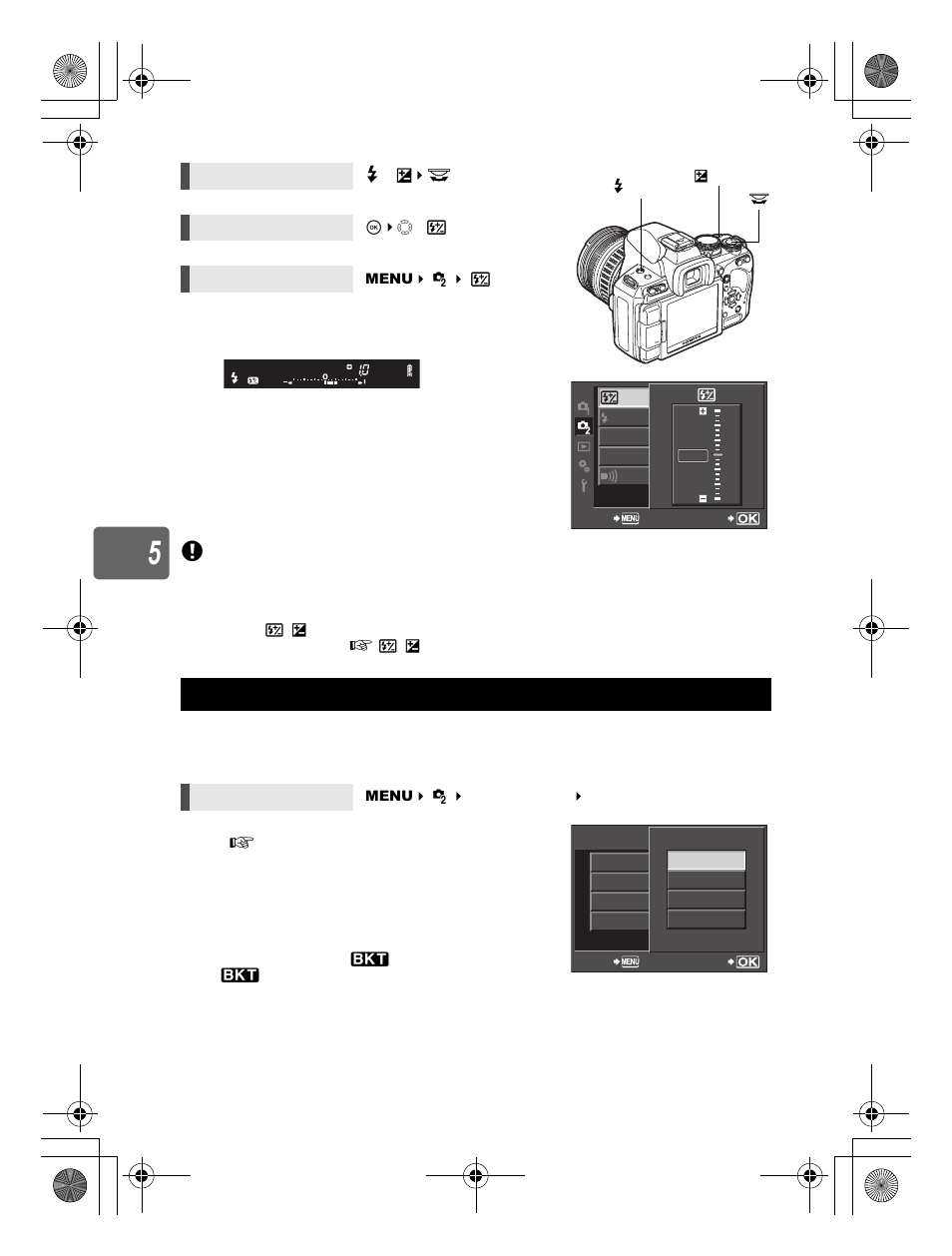 Flash bracketing | Olympus E-620 User Manual | Page 78 / 156