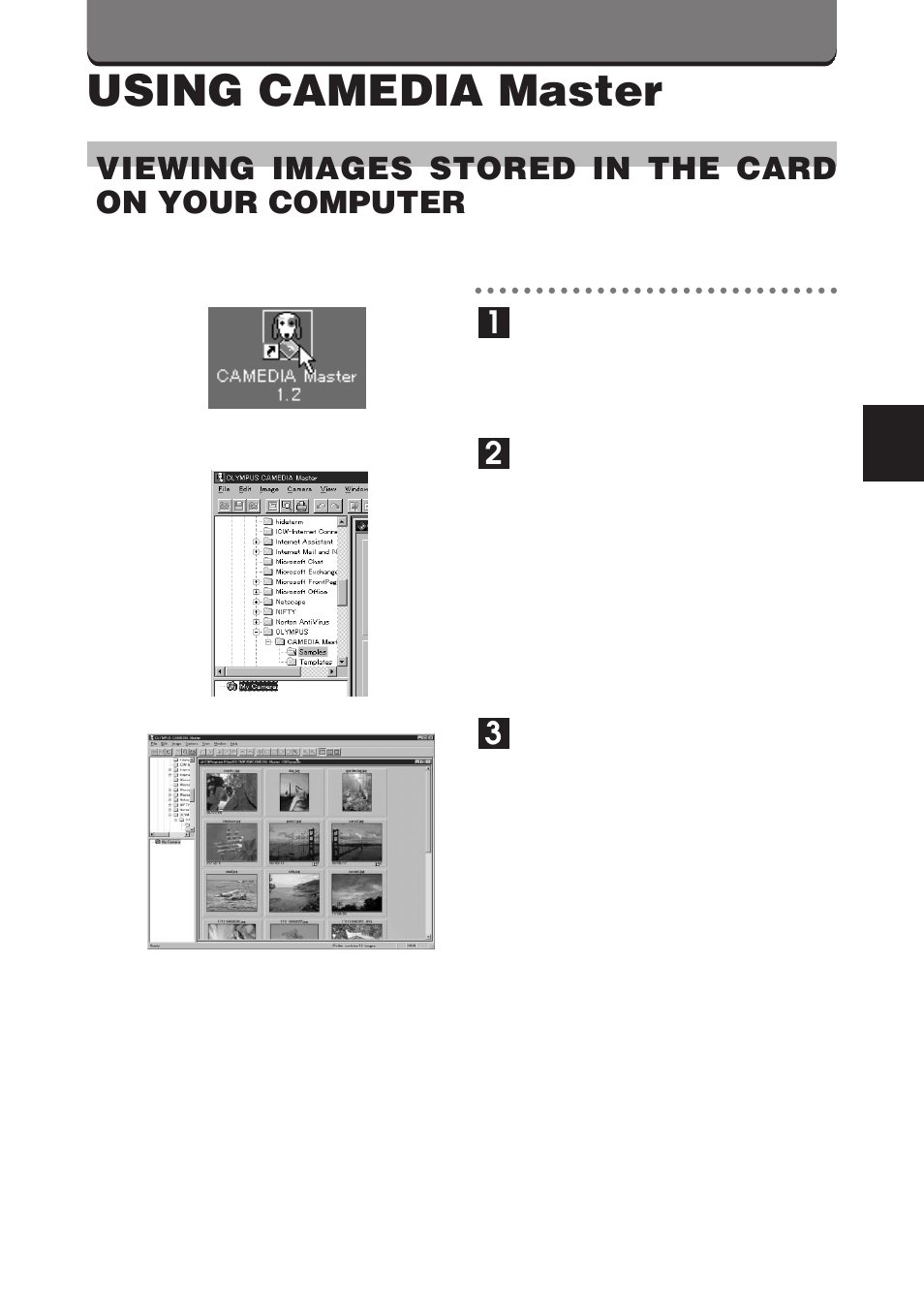 Using camedia master | Olympus D-360L User Manual | Page 101 / 124