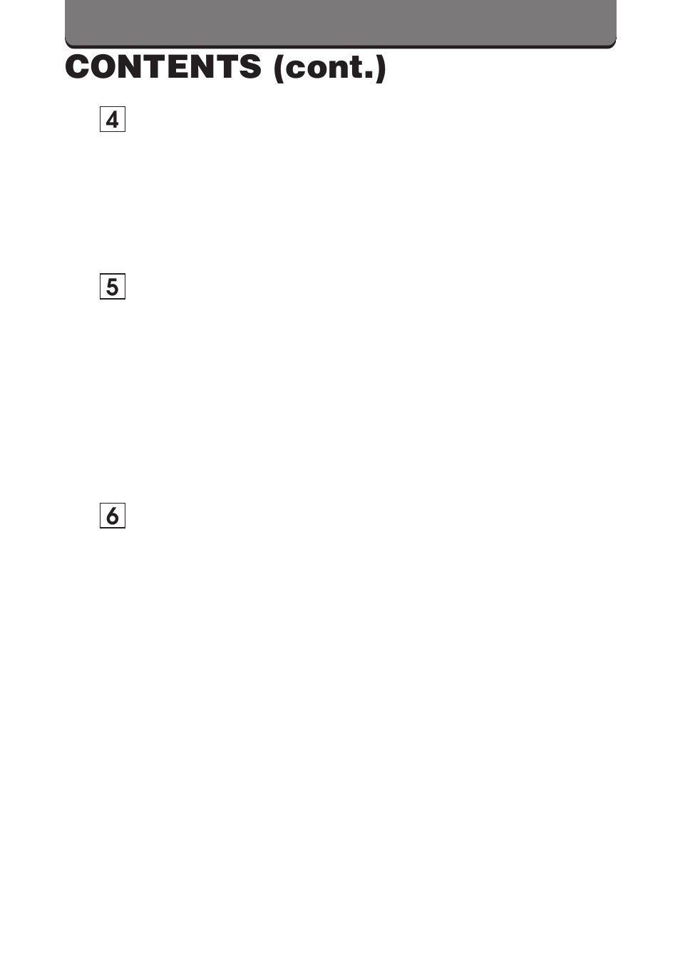 Contents (cont.) | Olympus D-360L User Manual | Page 16 / 124