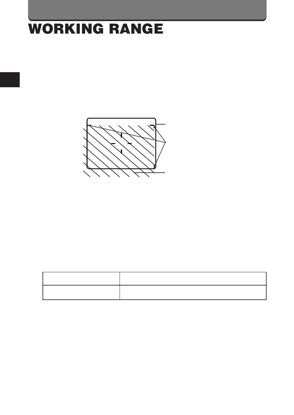 Working range | Olympus D-360L User Manual | Page 48 / 124