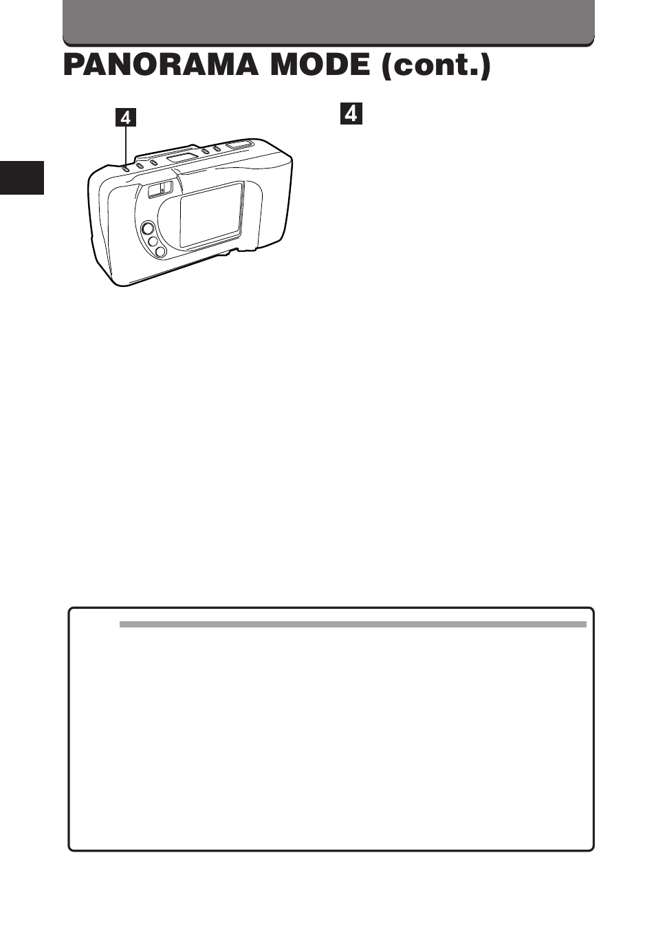 Panorama mode (cont.) | Olympus D-360L User Manual | Page 66 / 124
