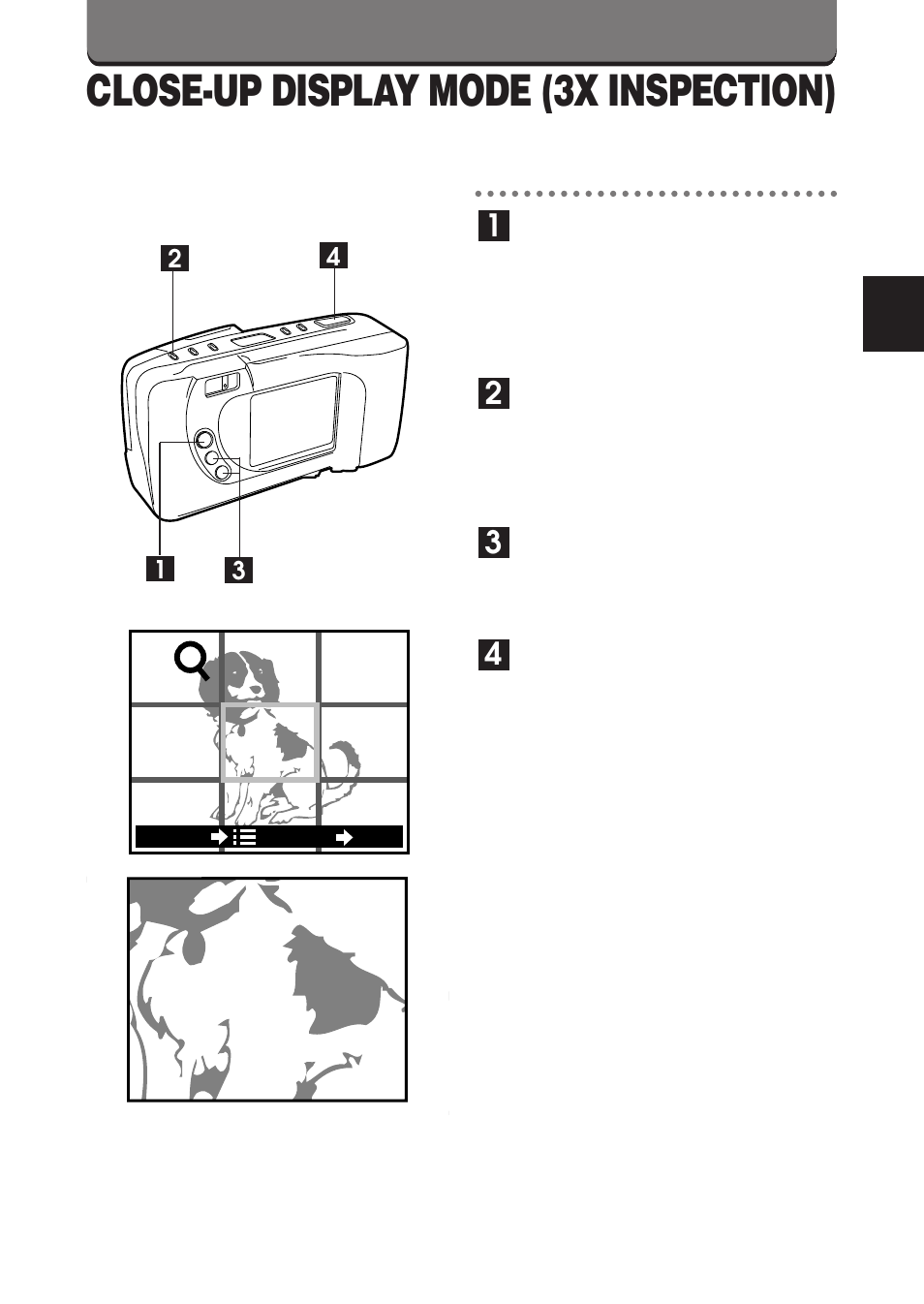 Close-up display mode (3x inspection) | Olympus D-360L User Manual | Page 79 / 124