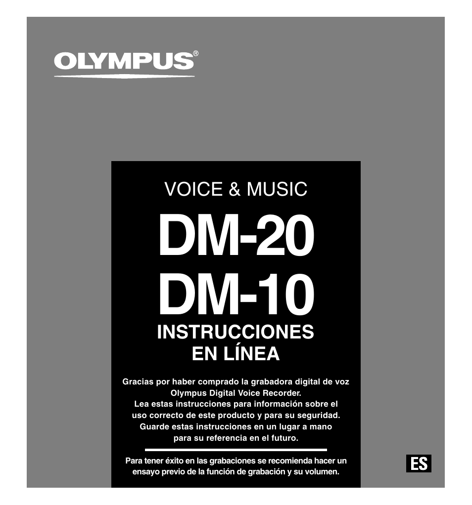 Olympus DM-10 User Manual | 101 pages