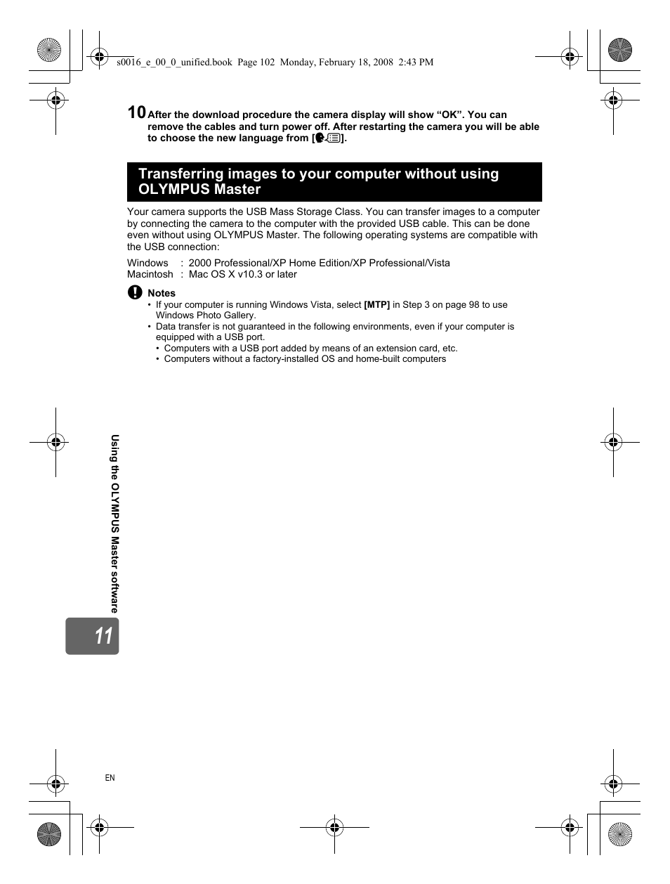 Olympus E-420 User Manual | Page 102 / 140