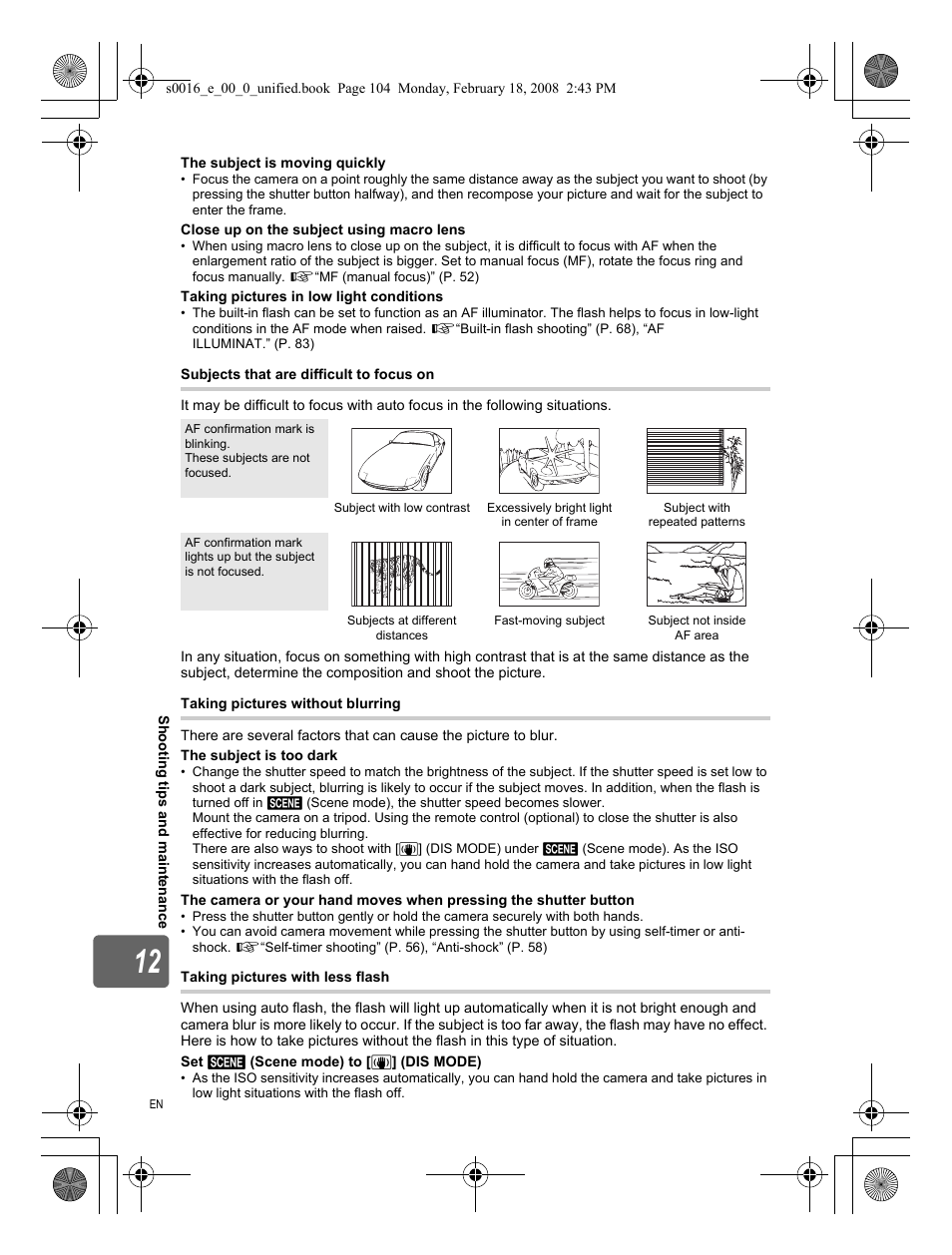 Olympus E-420 User Manual | Page 104 / 140