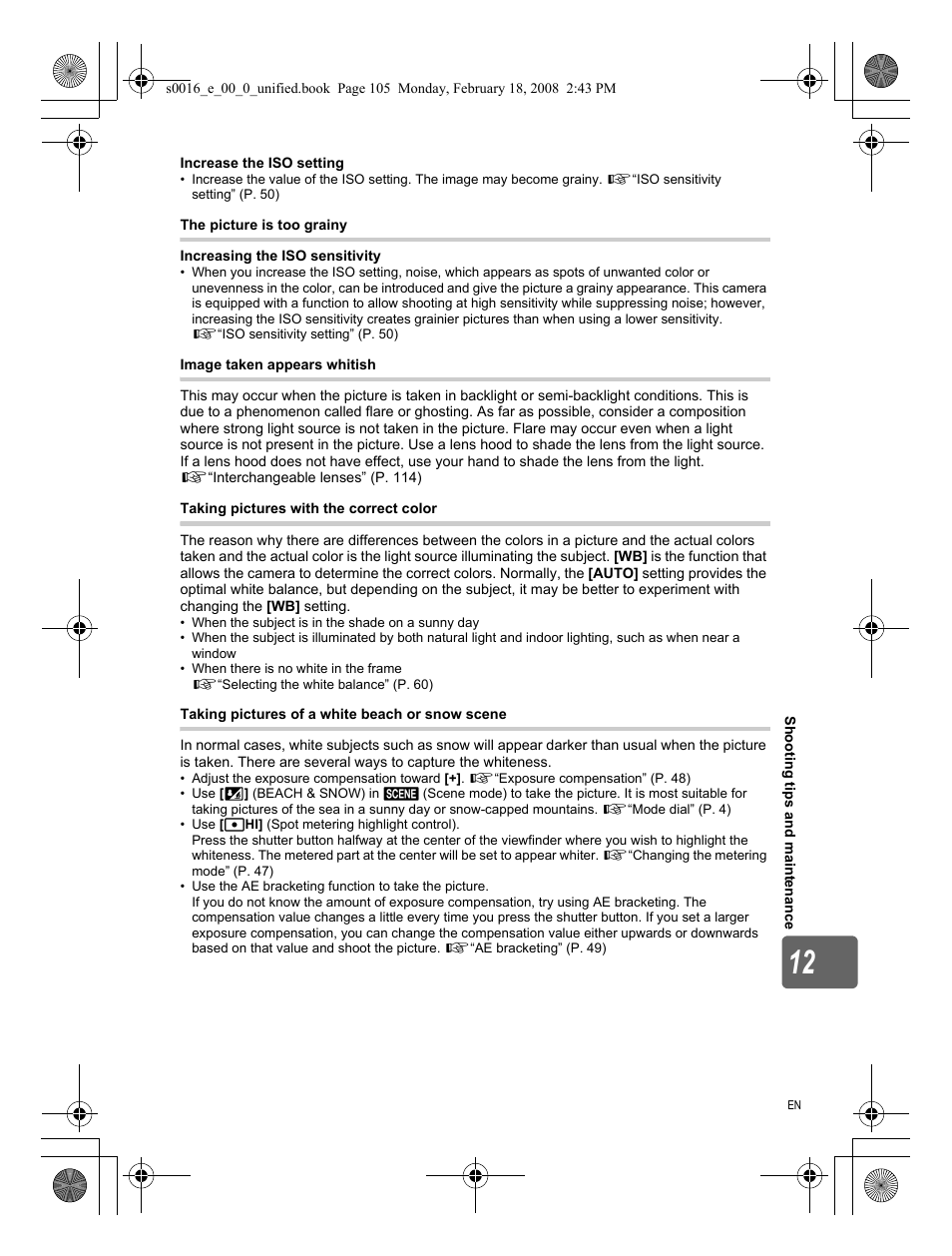 Olympus E-420 User Manual | Page 105 / 140