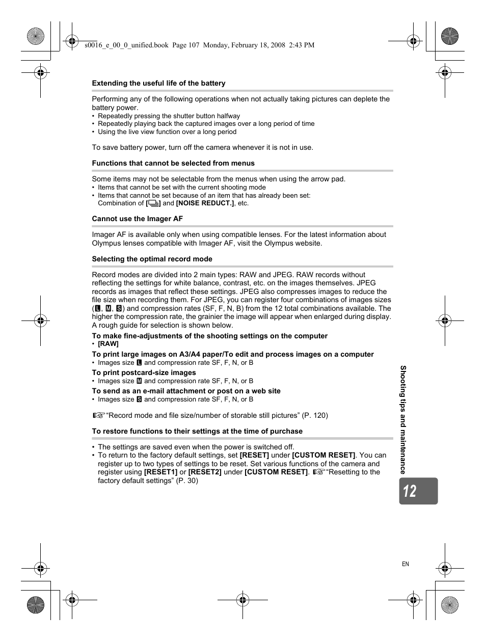 Olympus E-420 User Manual | Page 107 / 140