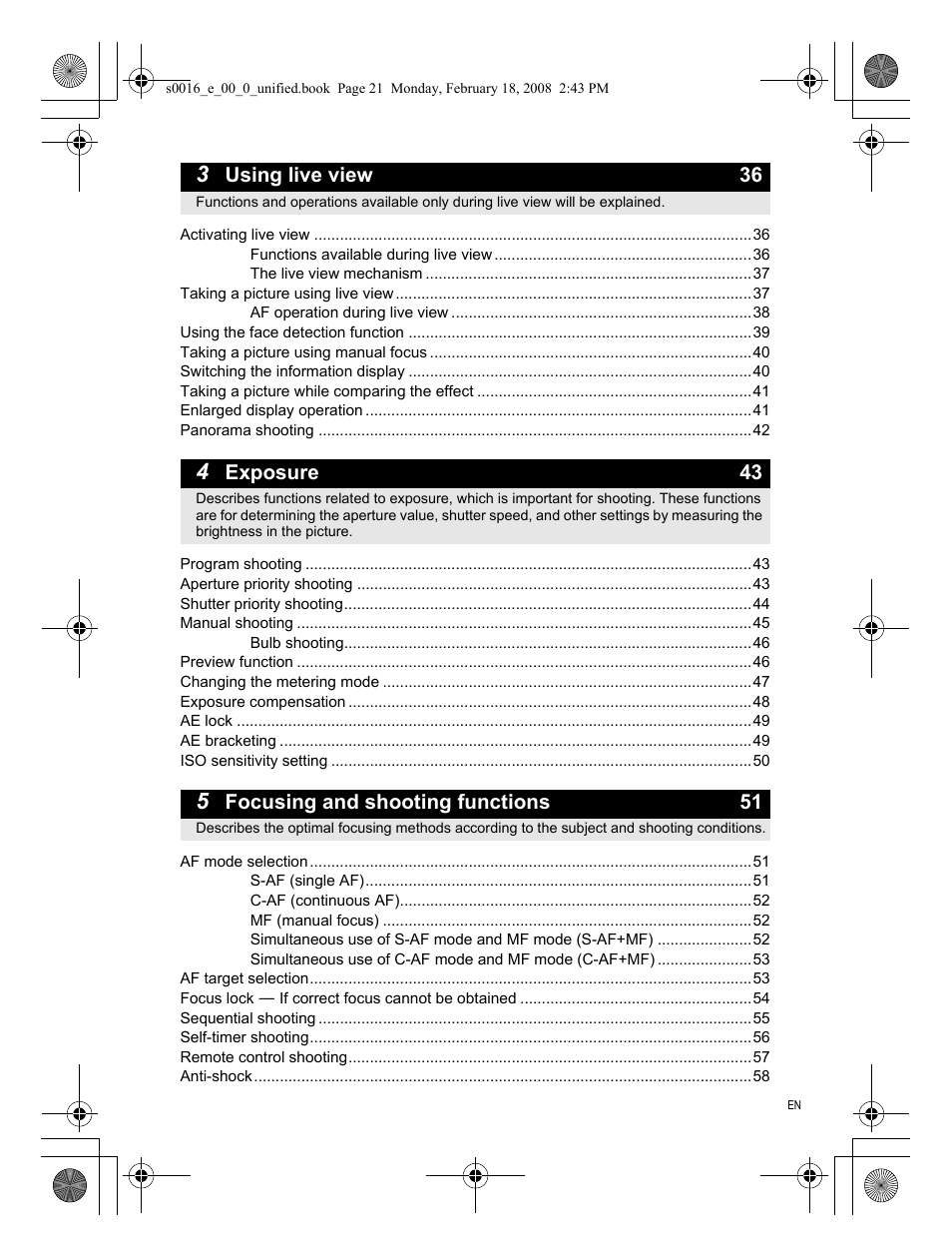 Olympus E-420 User Manual | Page 21 / 140