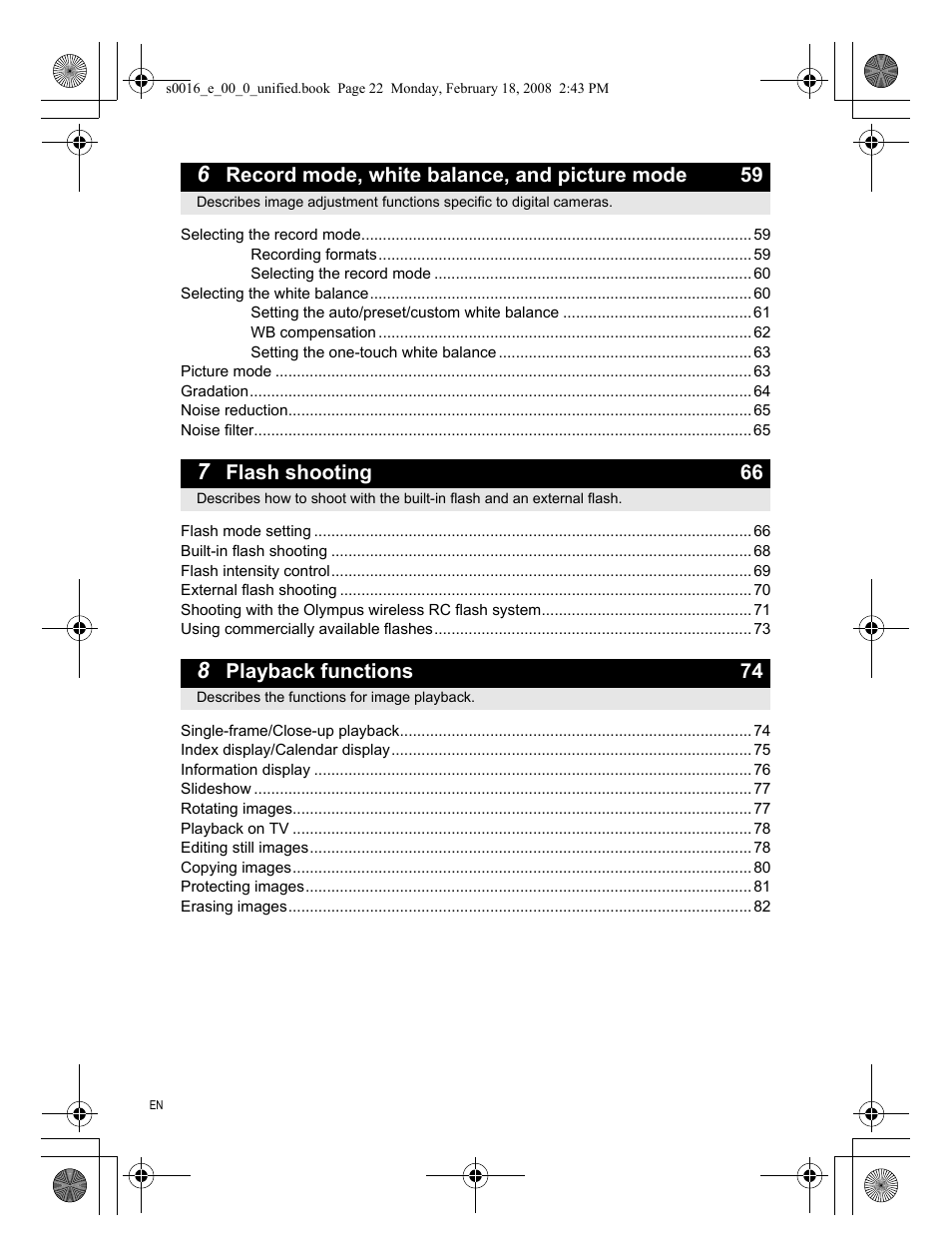 Olympus E-420 User Manual | Page 22 / 140