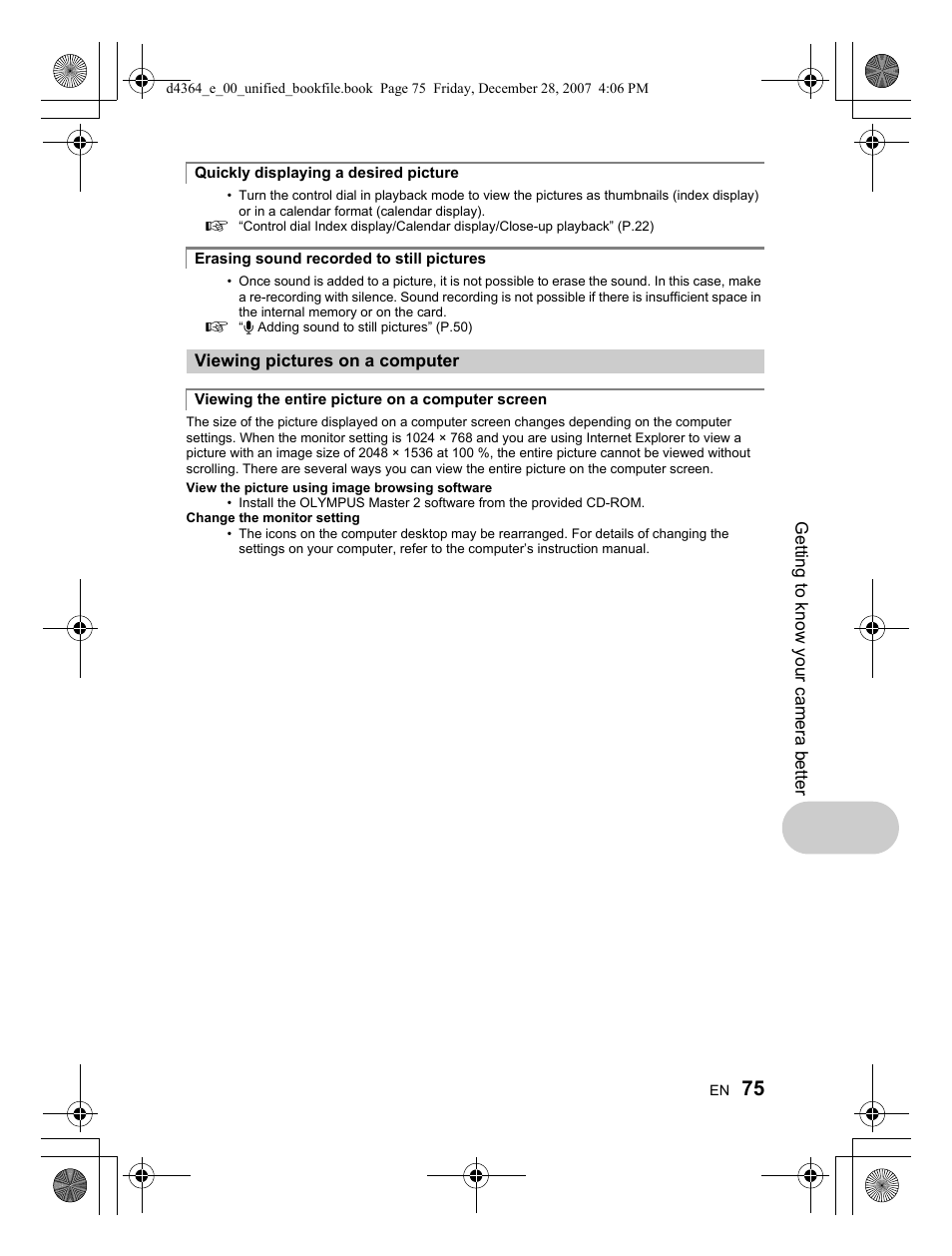 Olympus SP-570 UZ User Manual | Page 75 / 100